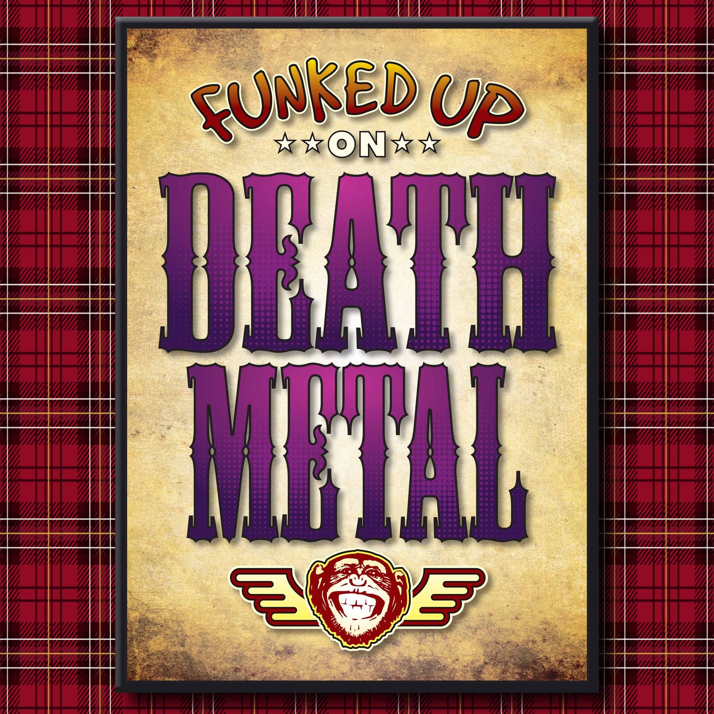 Death Metal Art Print / Poster / Birthday Card / Greetings Card
