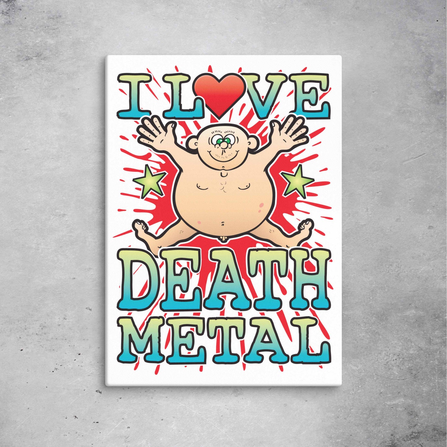Death Metal 51x71cm Canvas Print
