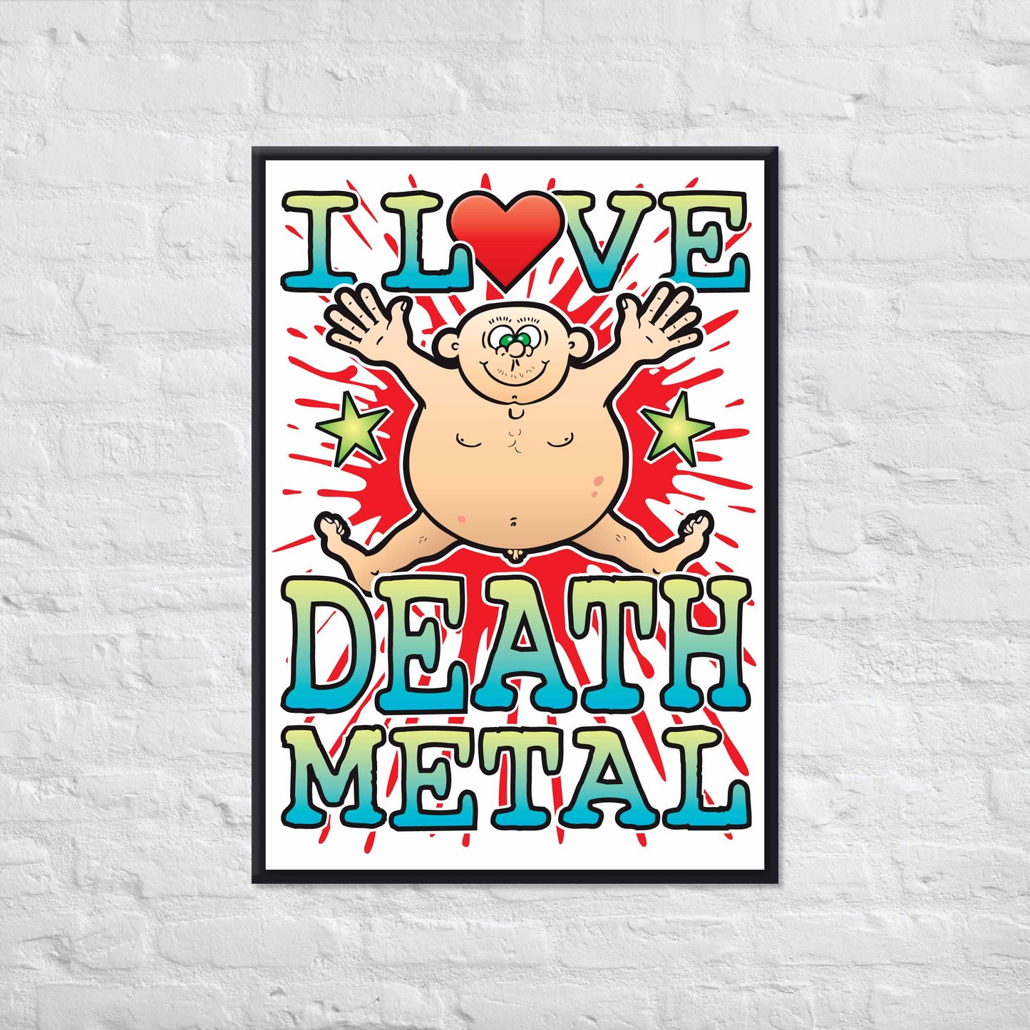 Death Metal 50x70cm Wall Art / Love Music Poster