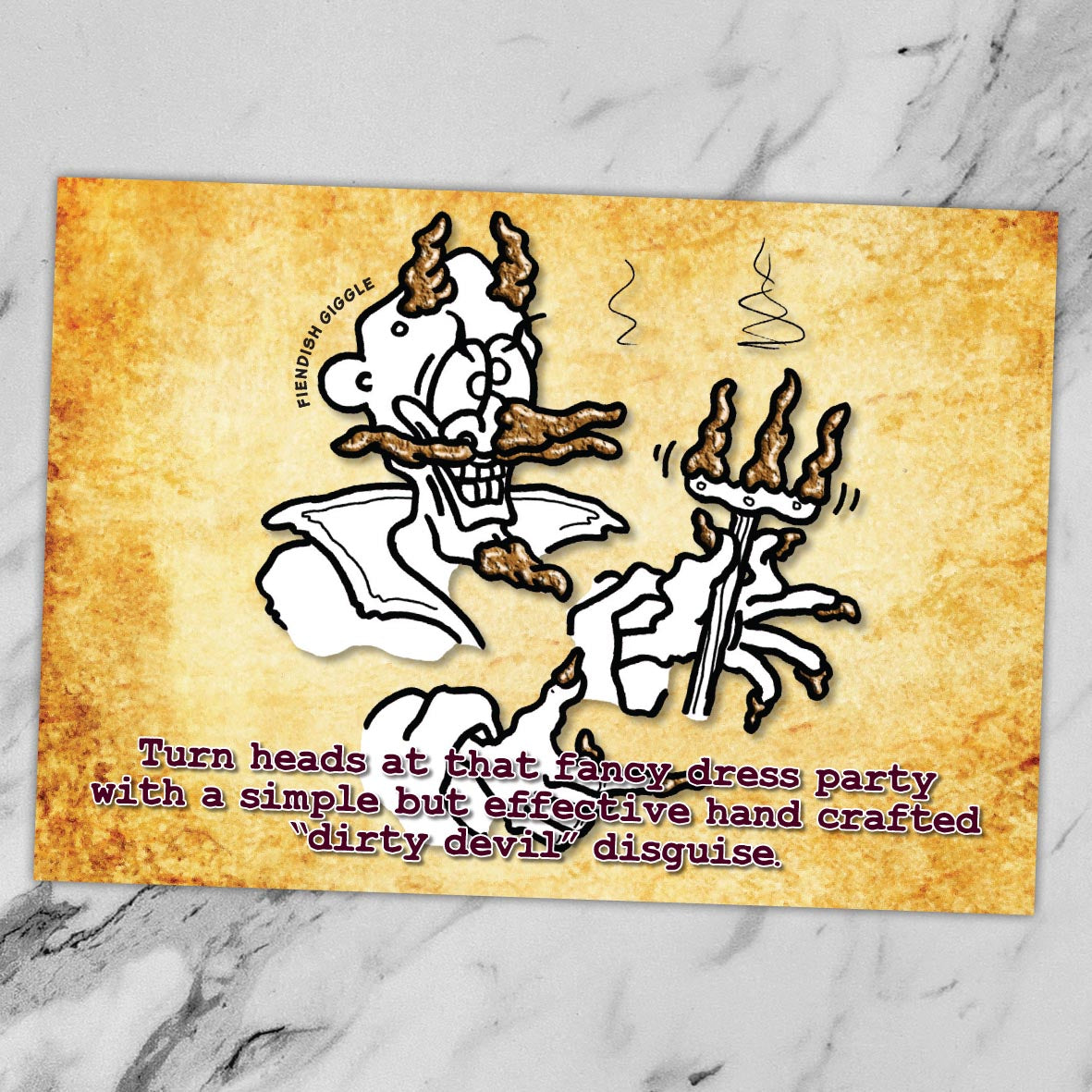 Dirty Devil Cartoon Art Print