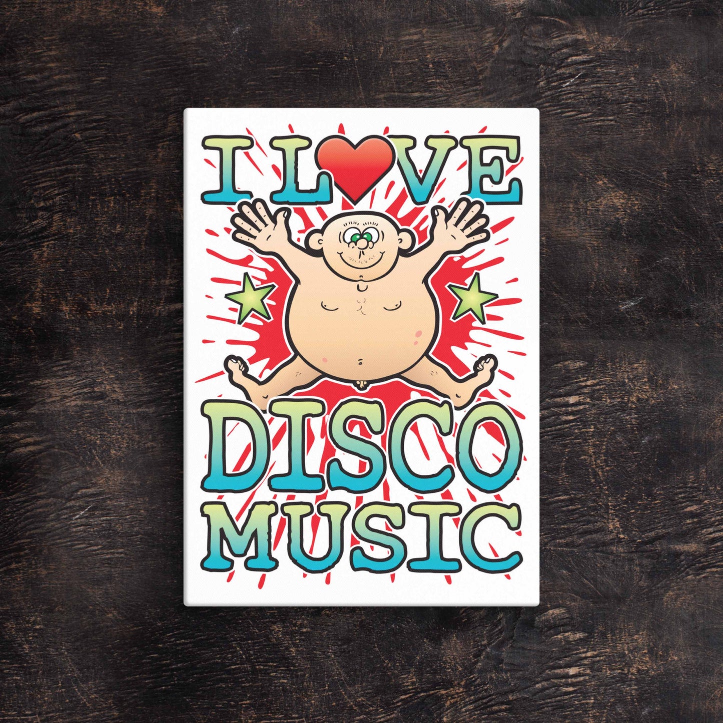 Disco Music 51x71cm Canvas Print