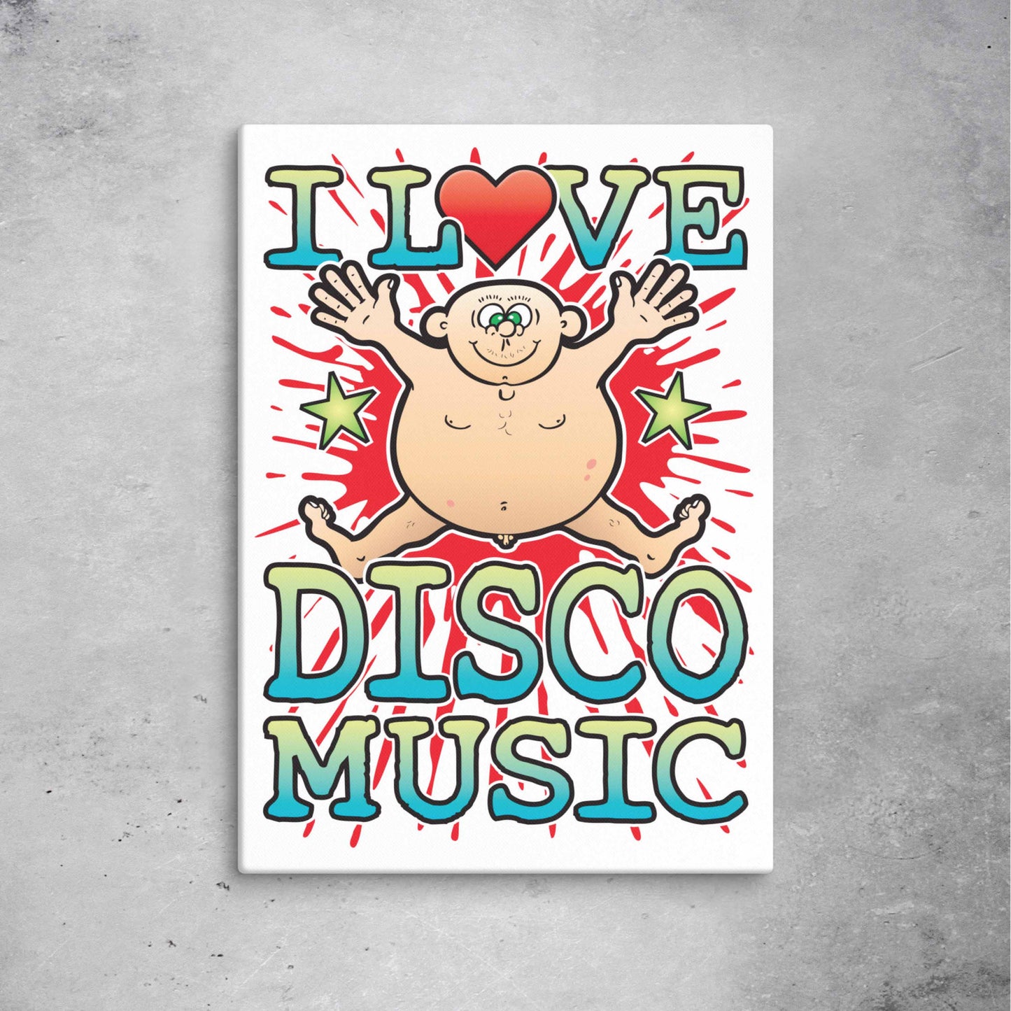 Disco Music 51x71cm Canvas Print