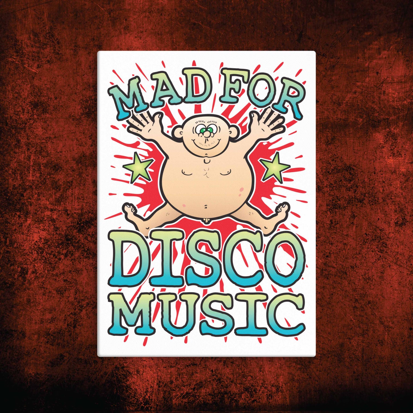 Disco Music Canvas Print 30x40cm