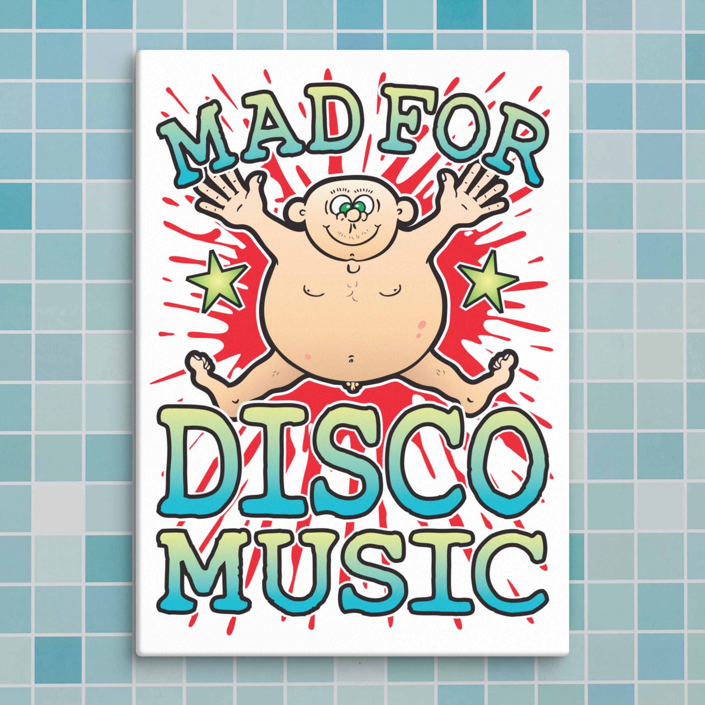 Disco Music Canvas Print 30x40cm