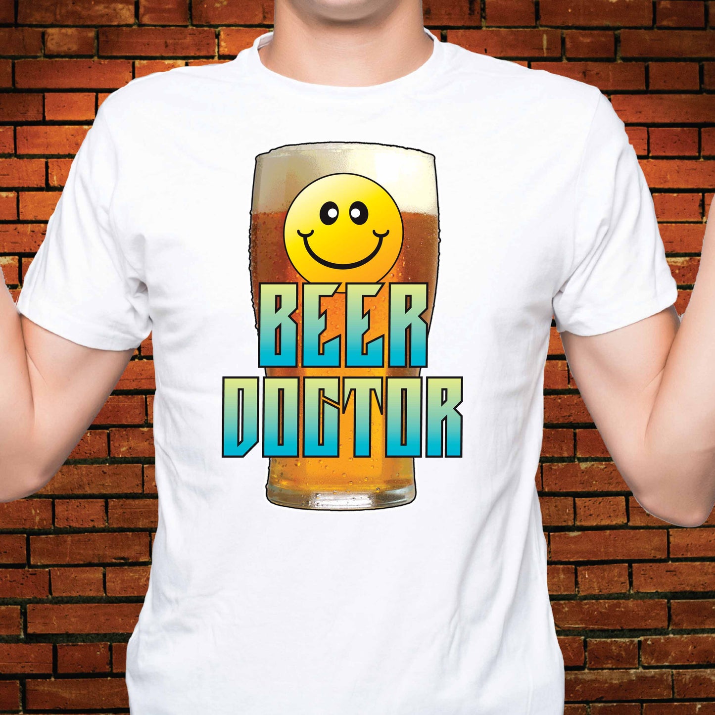 Beer Doctor Funny Slogan Cotton T-Shirt