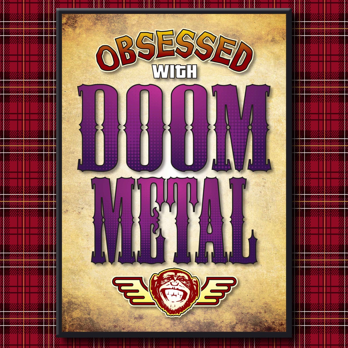 Doom Metal - Obsessed Art Poster + Birthday / Greetings Card