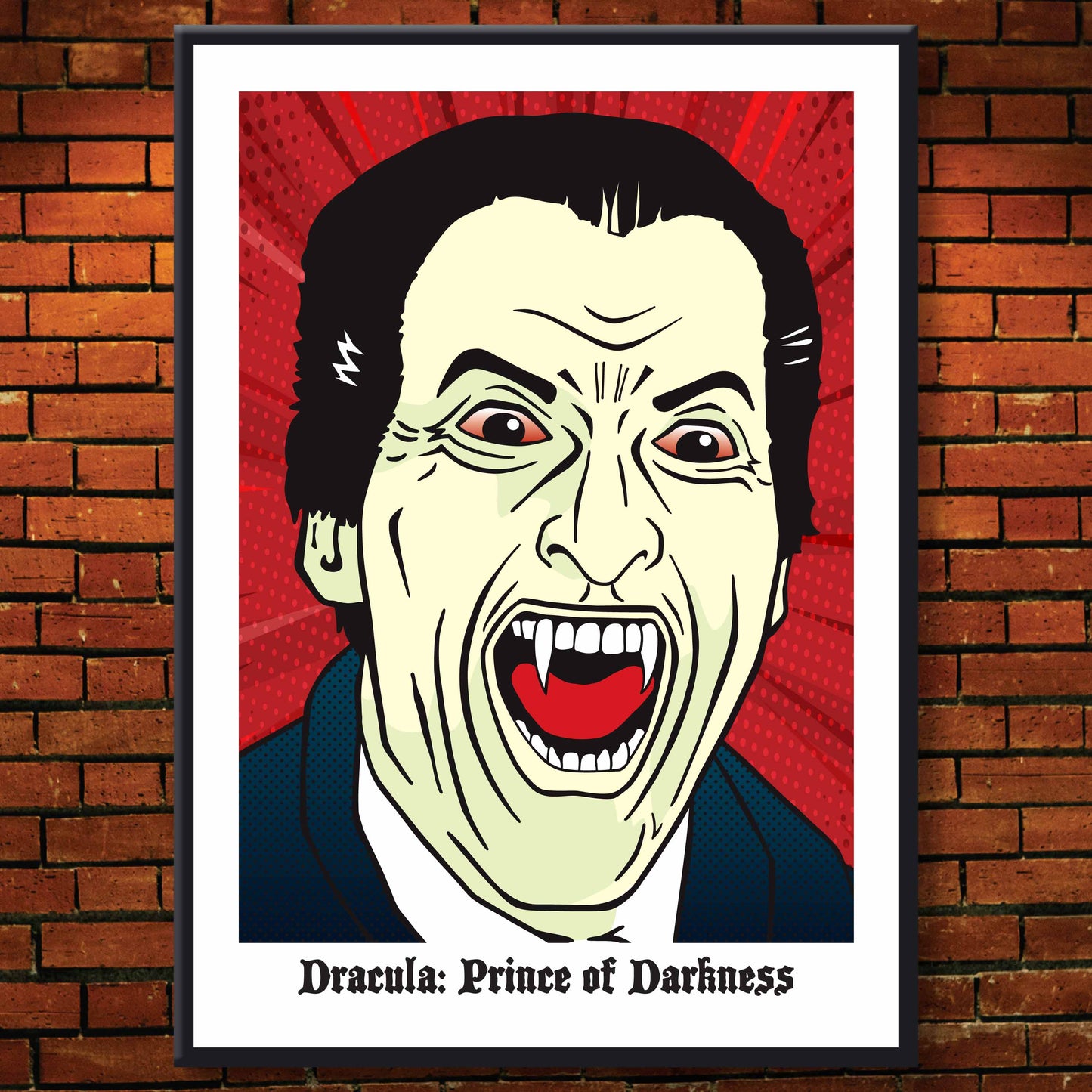 Christopher Lee - "Dracula Prince of Darkness" Pop Art Giclée Print