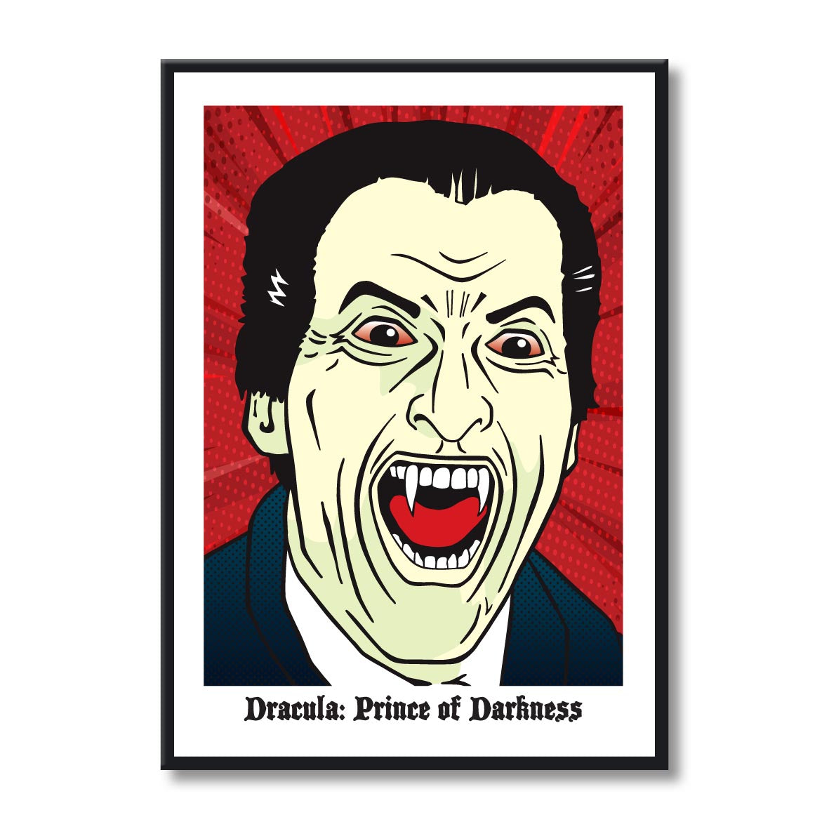 Christopher Lee - "Dracula Prince of Darkness" Pop Art Giclée Print