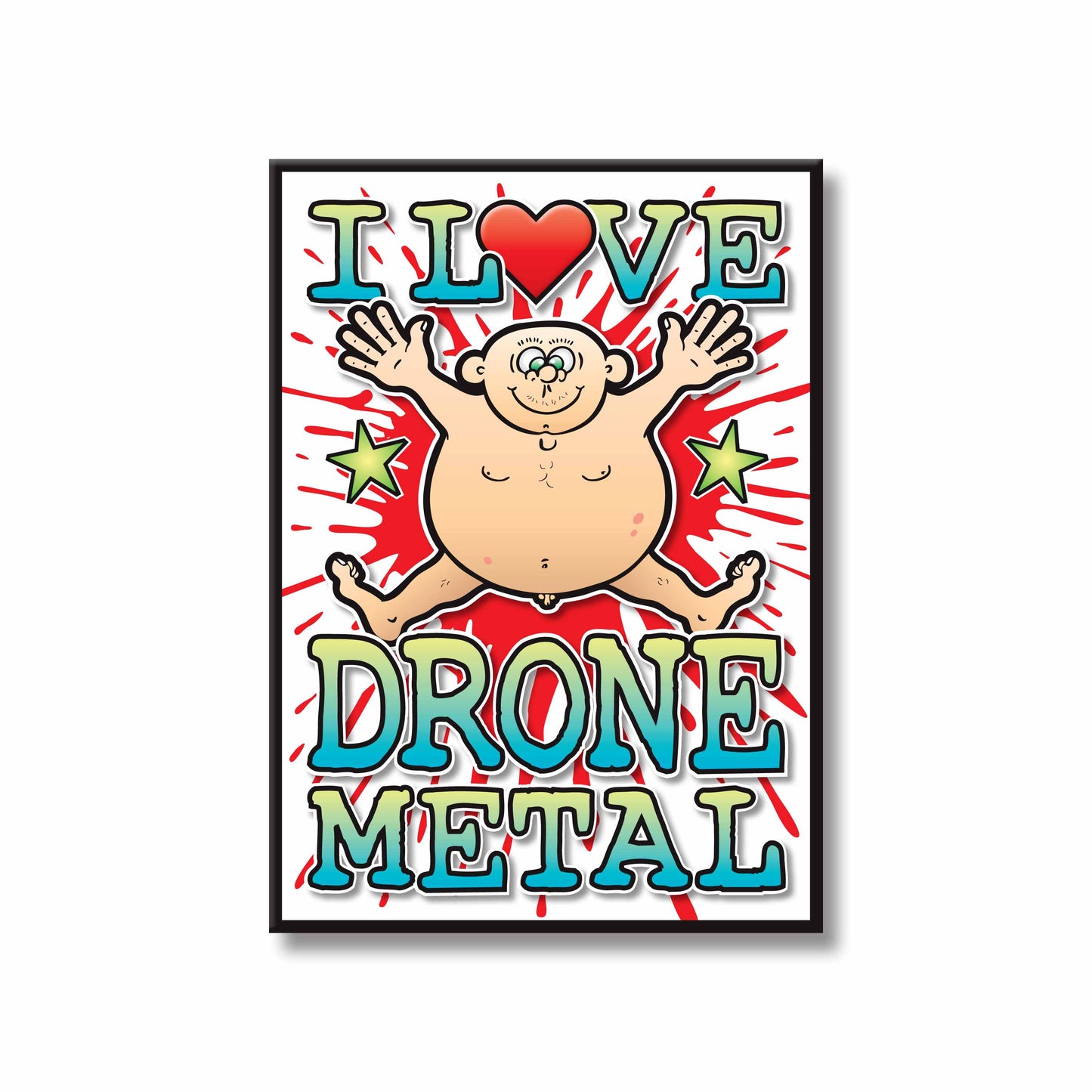 Drone Metal Art Print / Love Music Poster / Wall Décor / Rock Guru