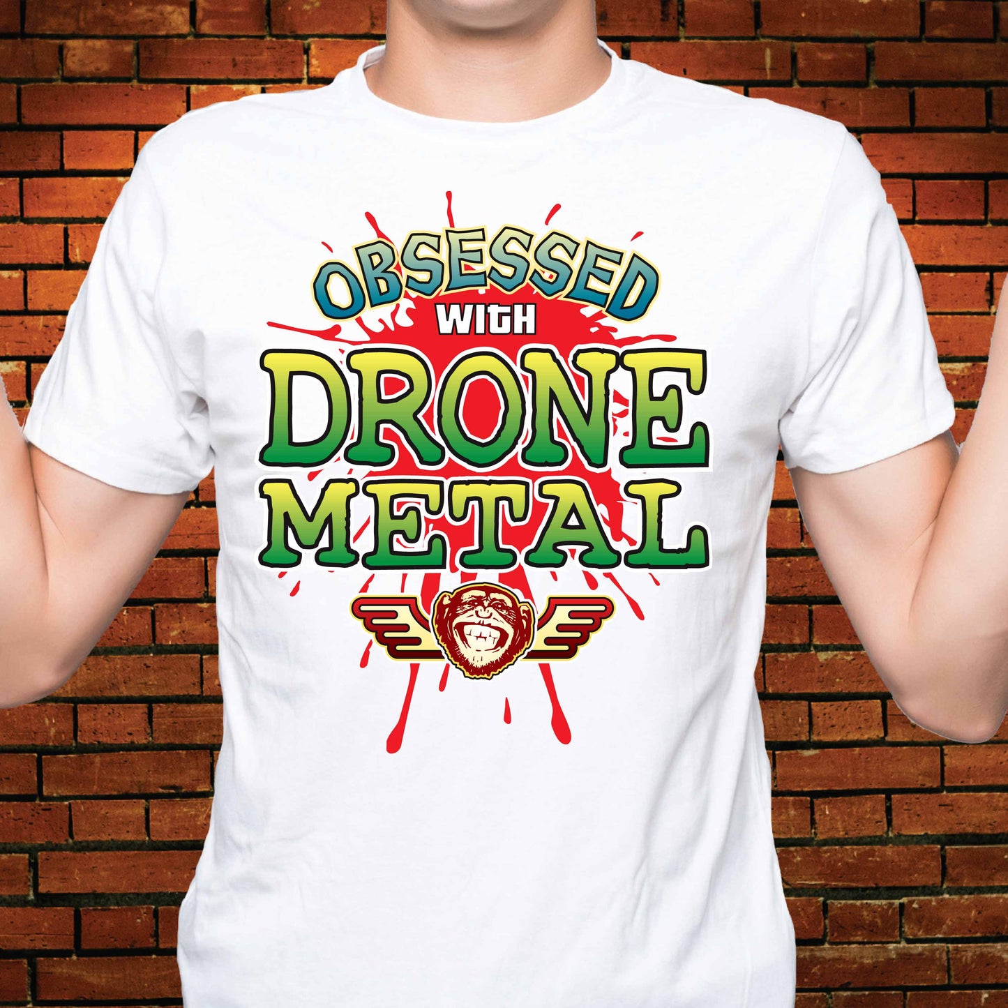 Drone Metal Obsessed Cotton T-Shirt