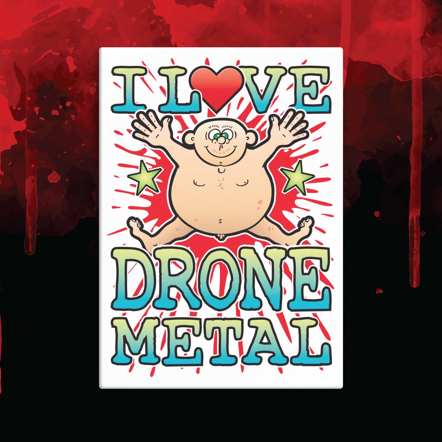 Drone Metal 51x71cm Canvas Print