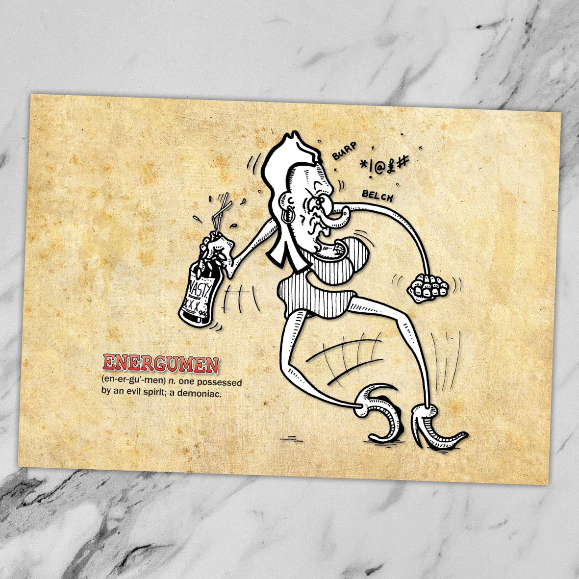 Energumen Cartoon Art Print