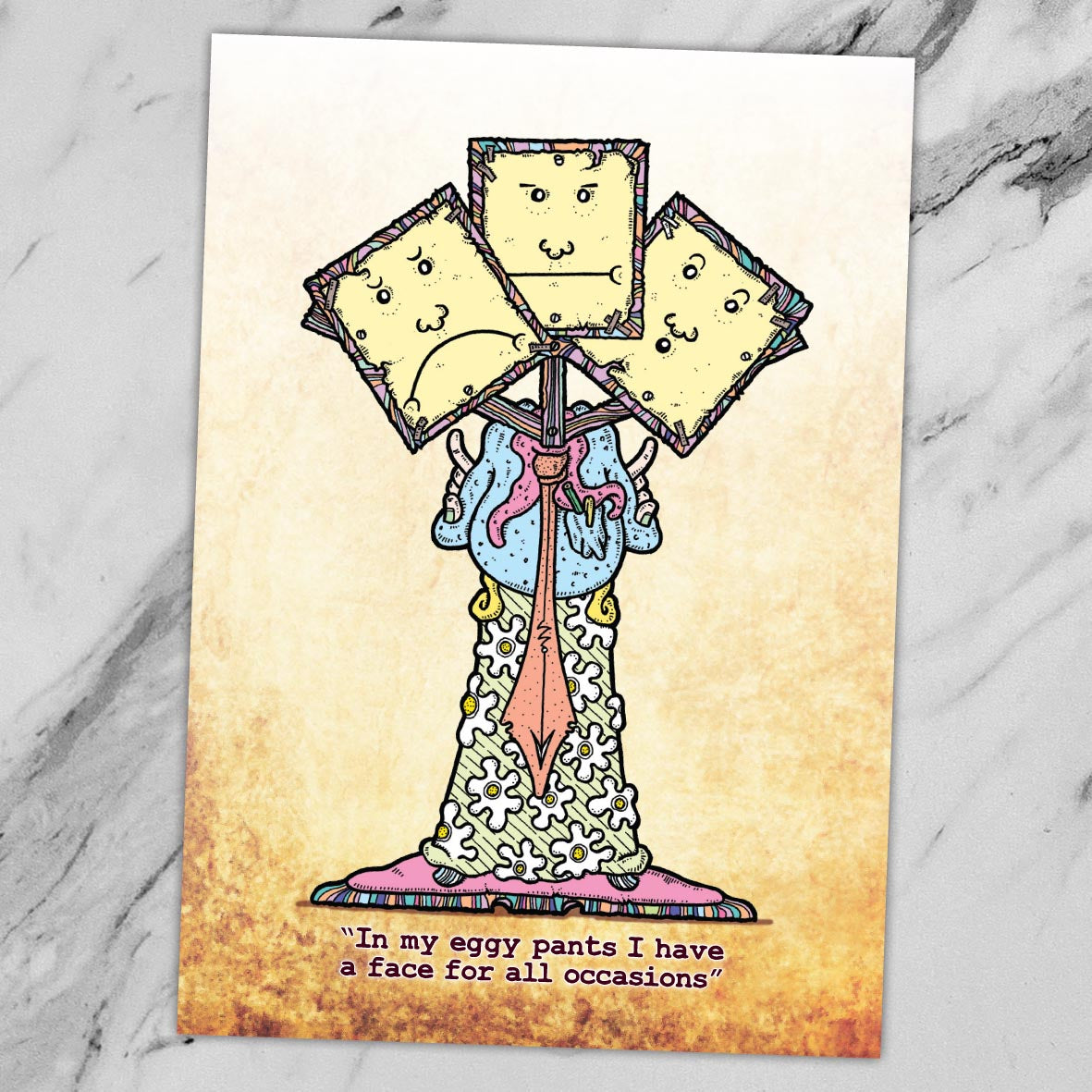 Eggy Pants Art Print