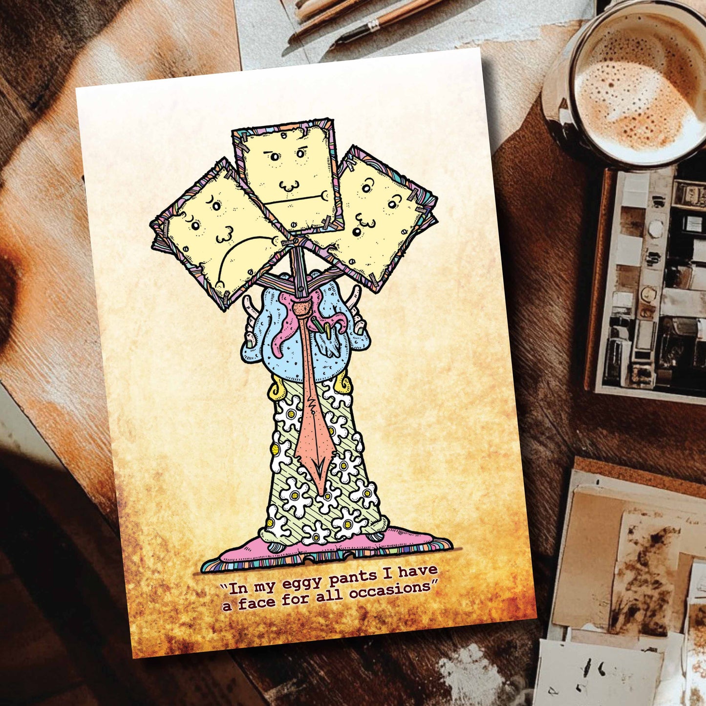 Eggy Pants Art Print