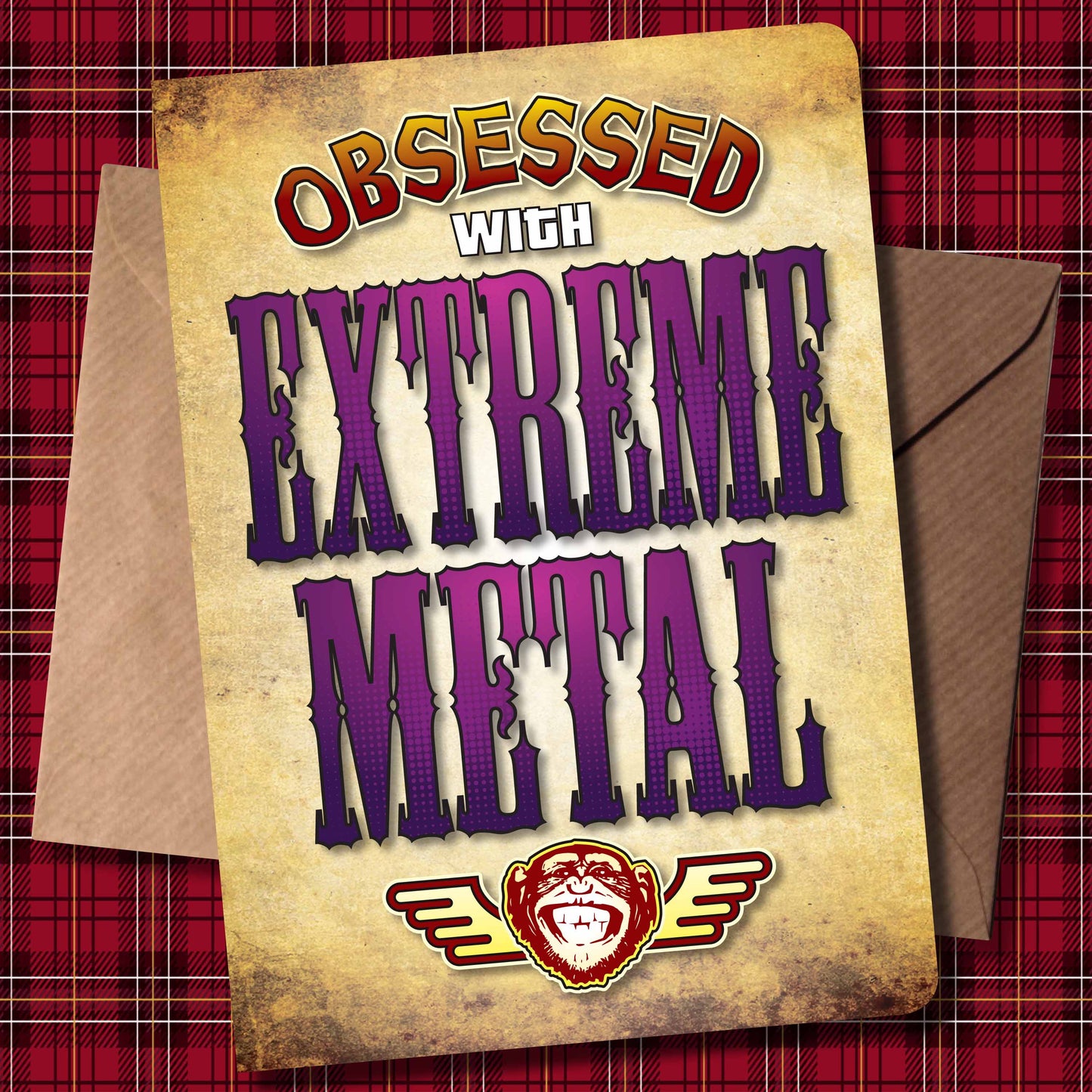 Extreme Metal - Obsessed Art Poster + Birthday / Greetings Card