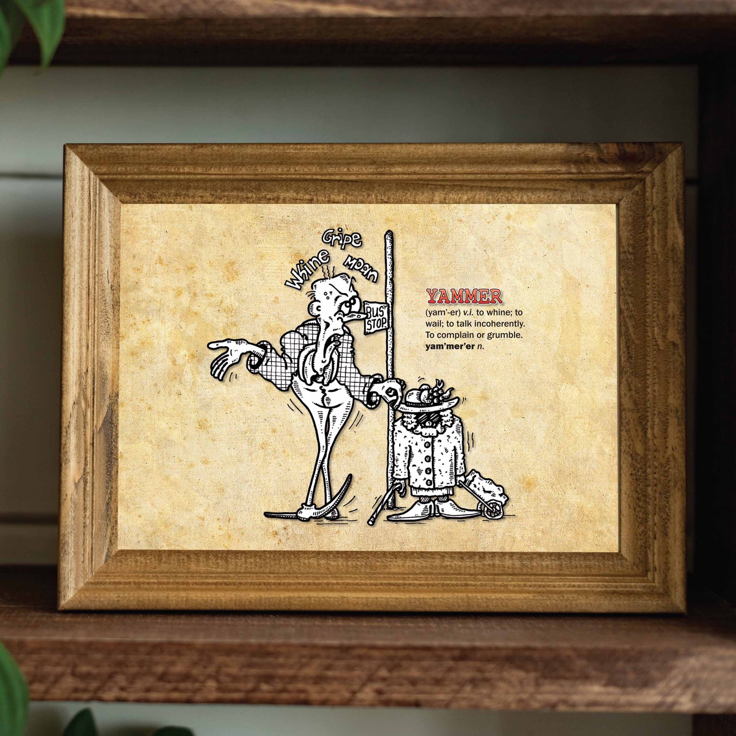 Yammer Cartoon Art Print