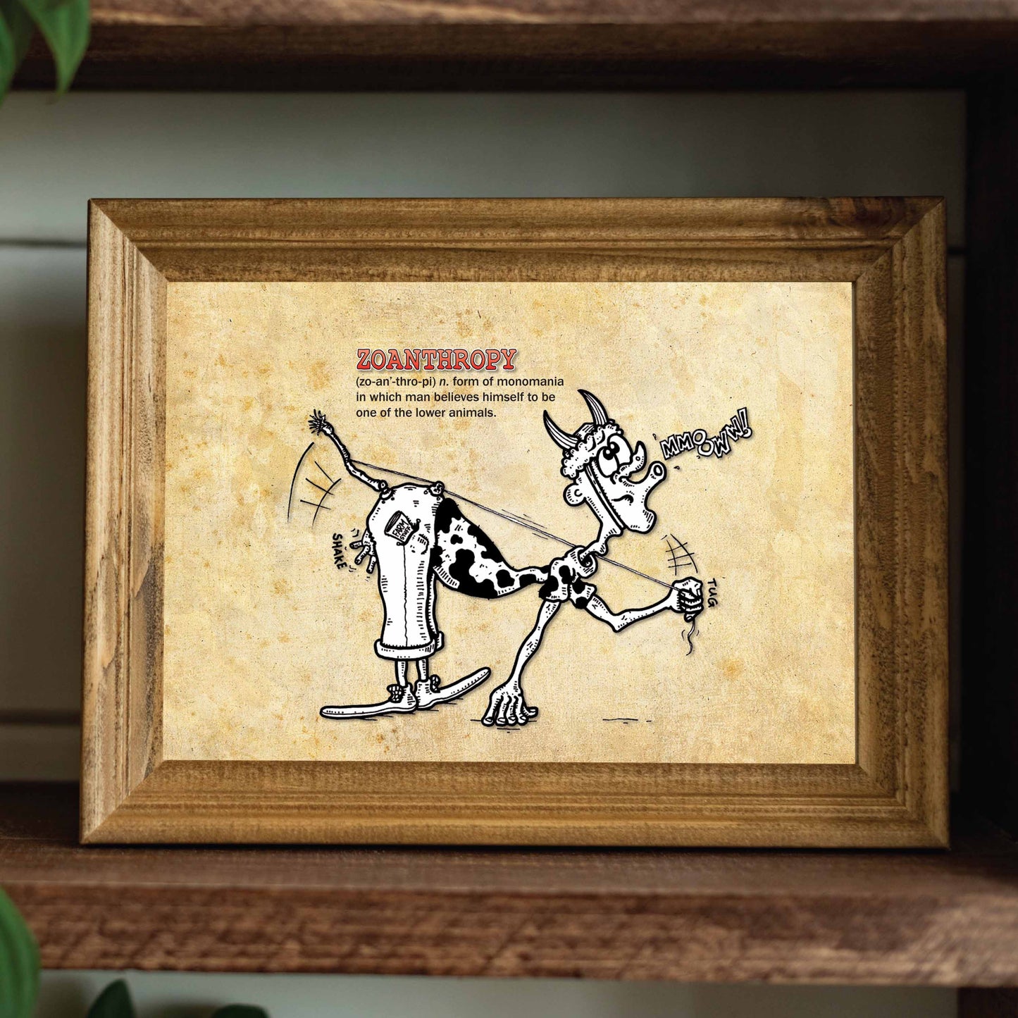 Zoanthropy Cartoon Art Print