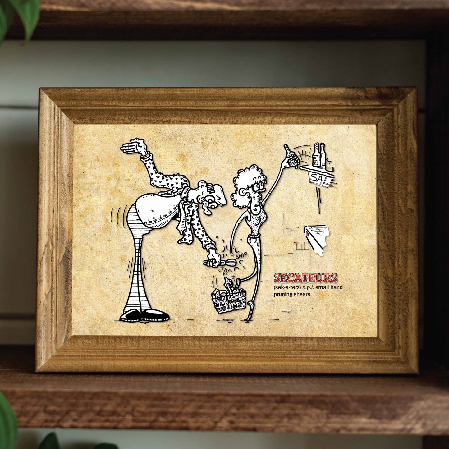 Secateurs Cartoon Art Print