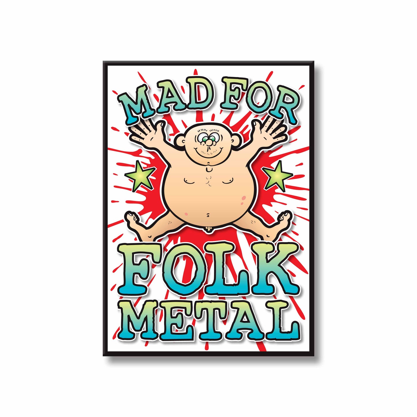 Folk Metal Art Print / Mad For Music Poster / Wall Décor