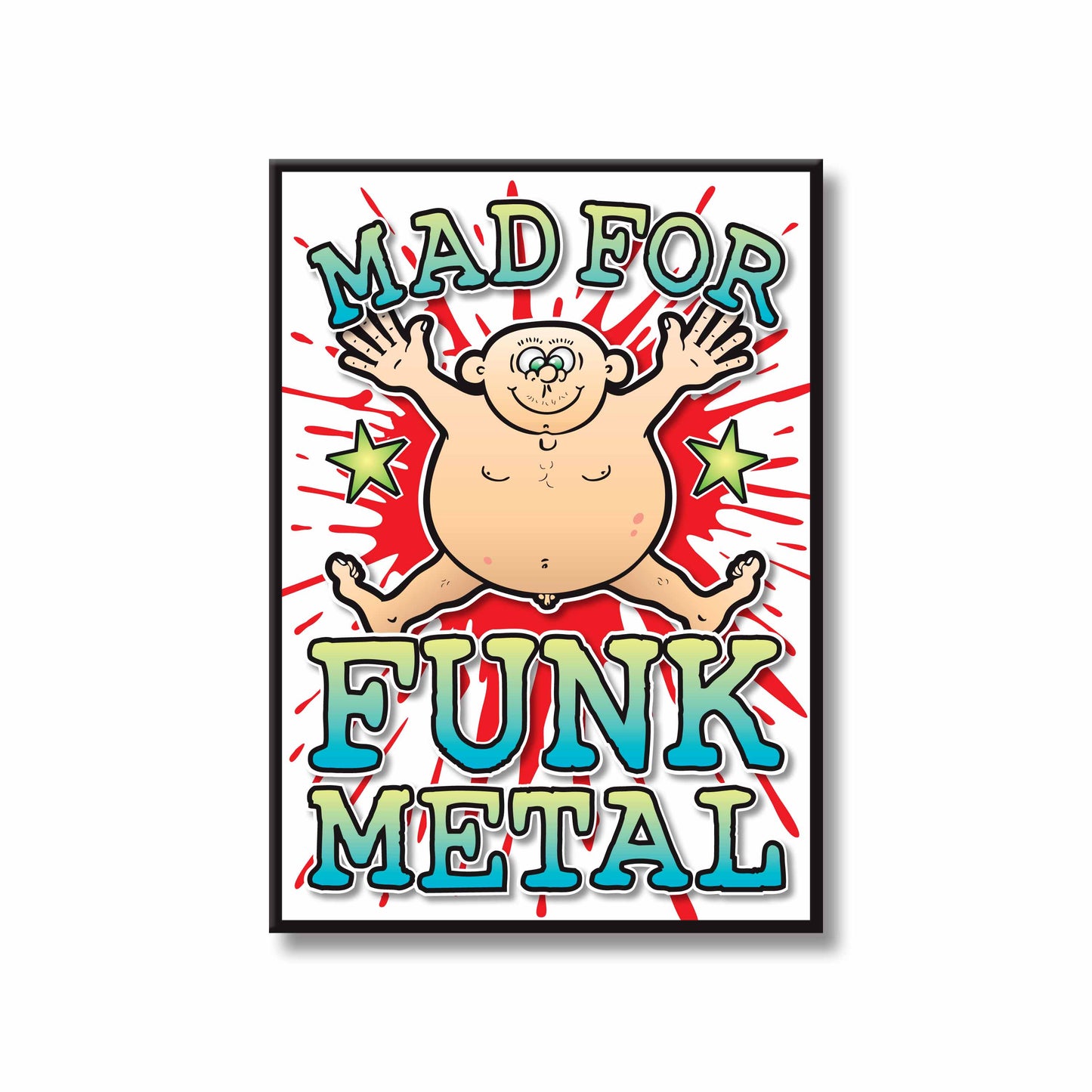 Funk Metal Art Print / Mad For Music Poster / Wall Décor