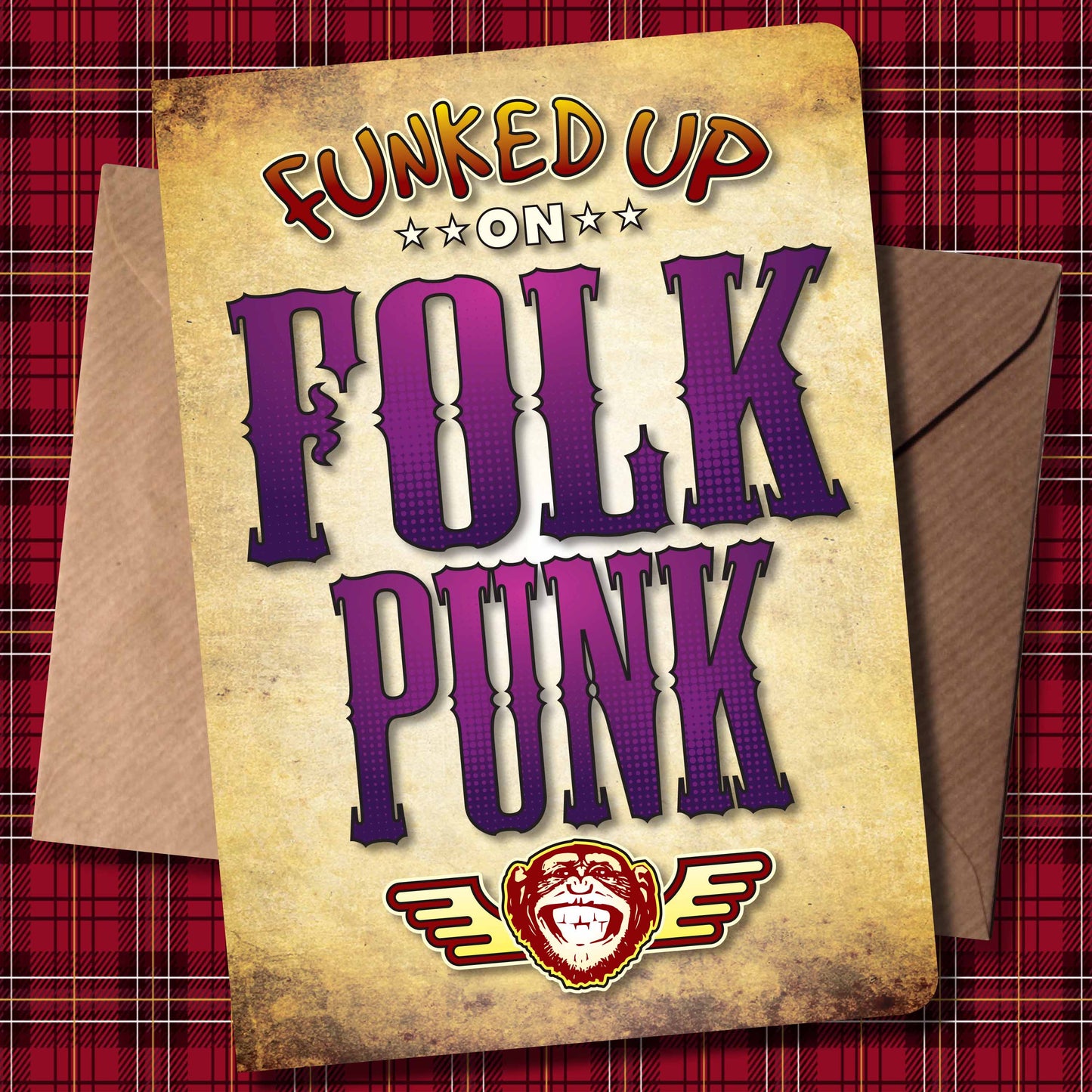 Folk Punk Art Print / Poster / Birthday Card / Greetings Card