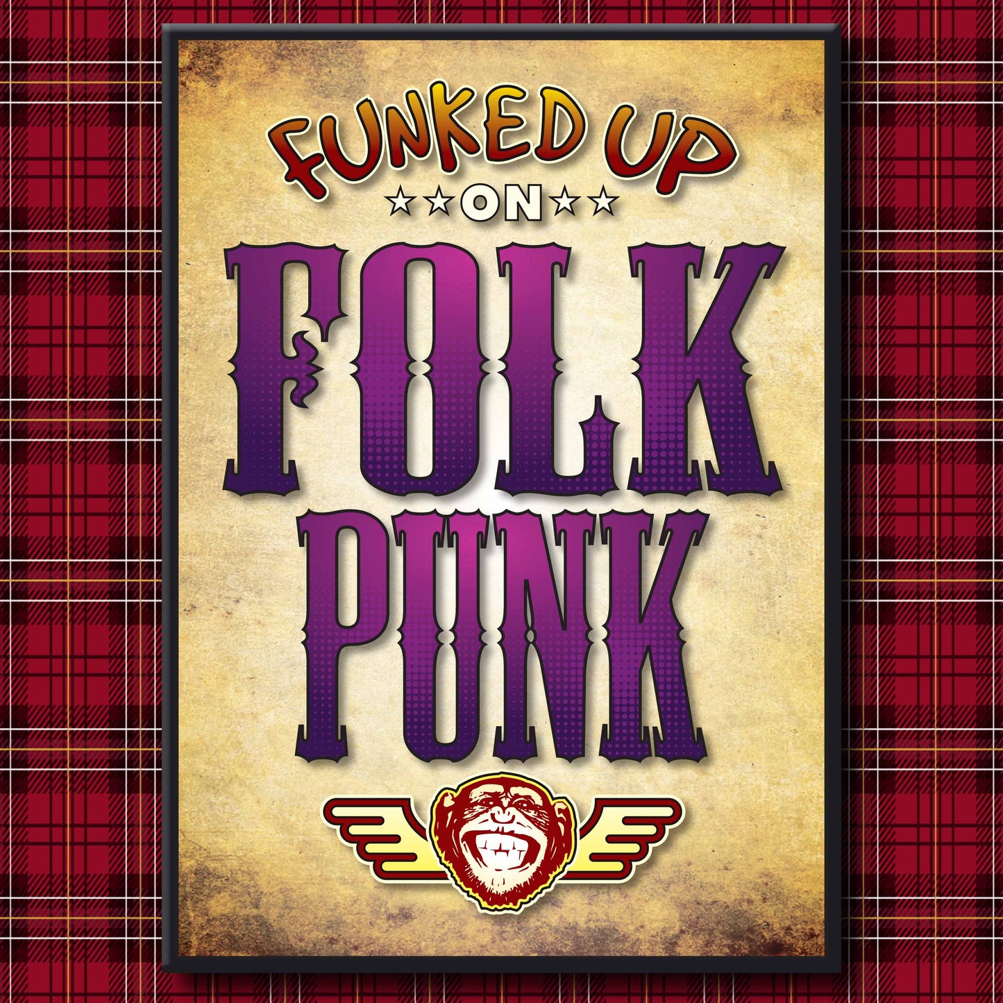 Folk Punk Art Print / Poster / Birthday Card / Greetings Card