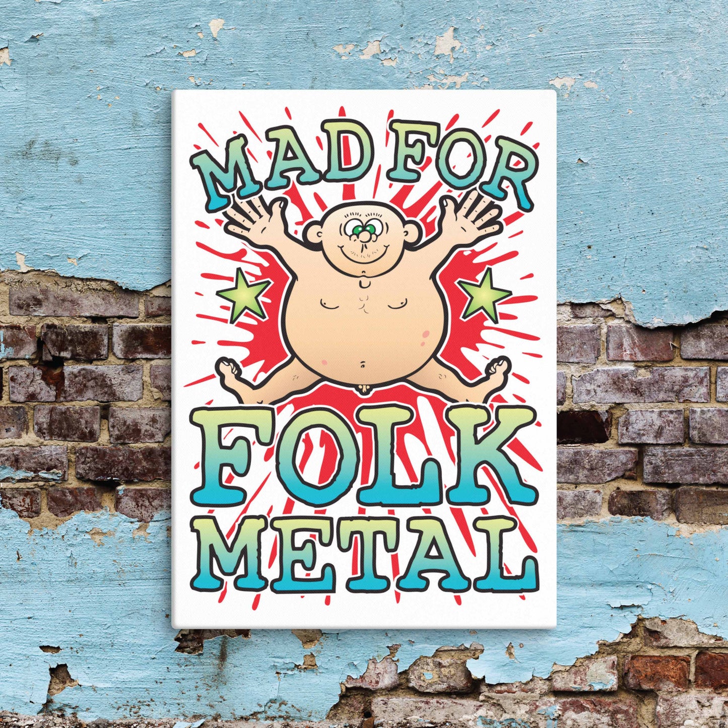 Folk Metal Canvas Print 51x71cm