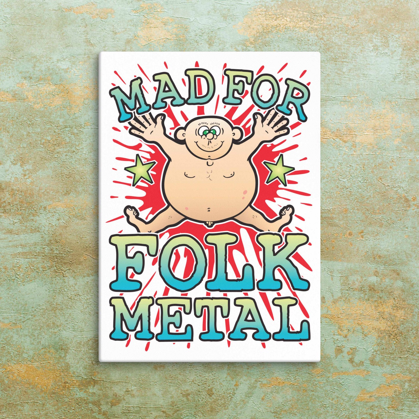 Folk Metal Canvas Print 51x71cm