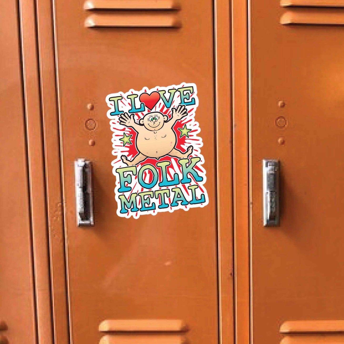 Folk Metal Vinyl Kiss-Cut Sticker / 14 x 10cm