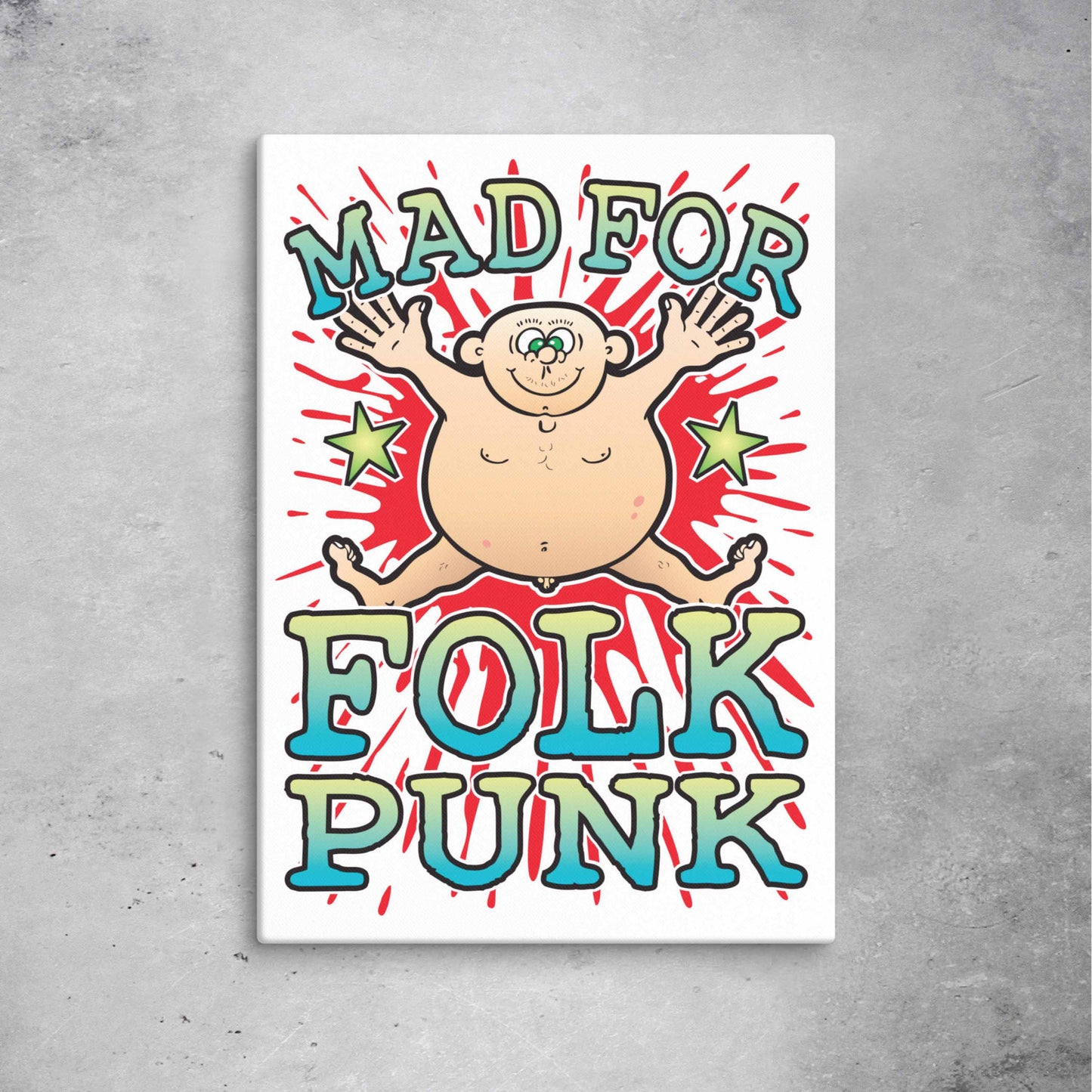 Folk Punk Canvas Print 51x71cm
