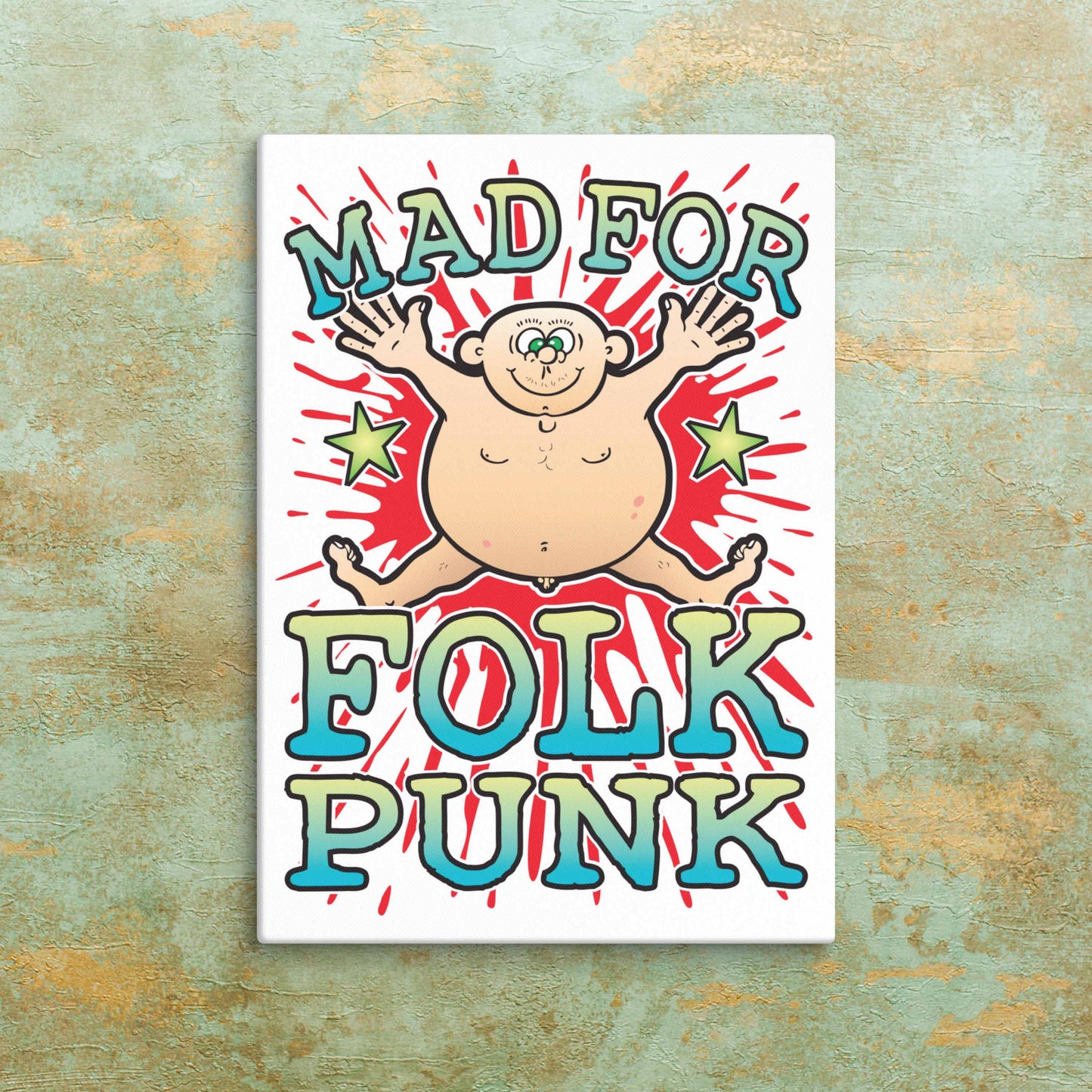 Folk Punk Canvas Print 51x71cm