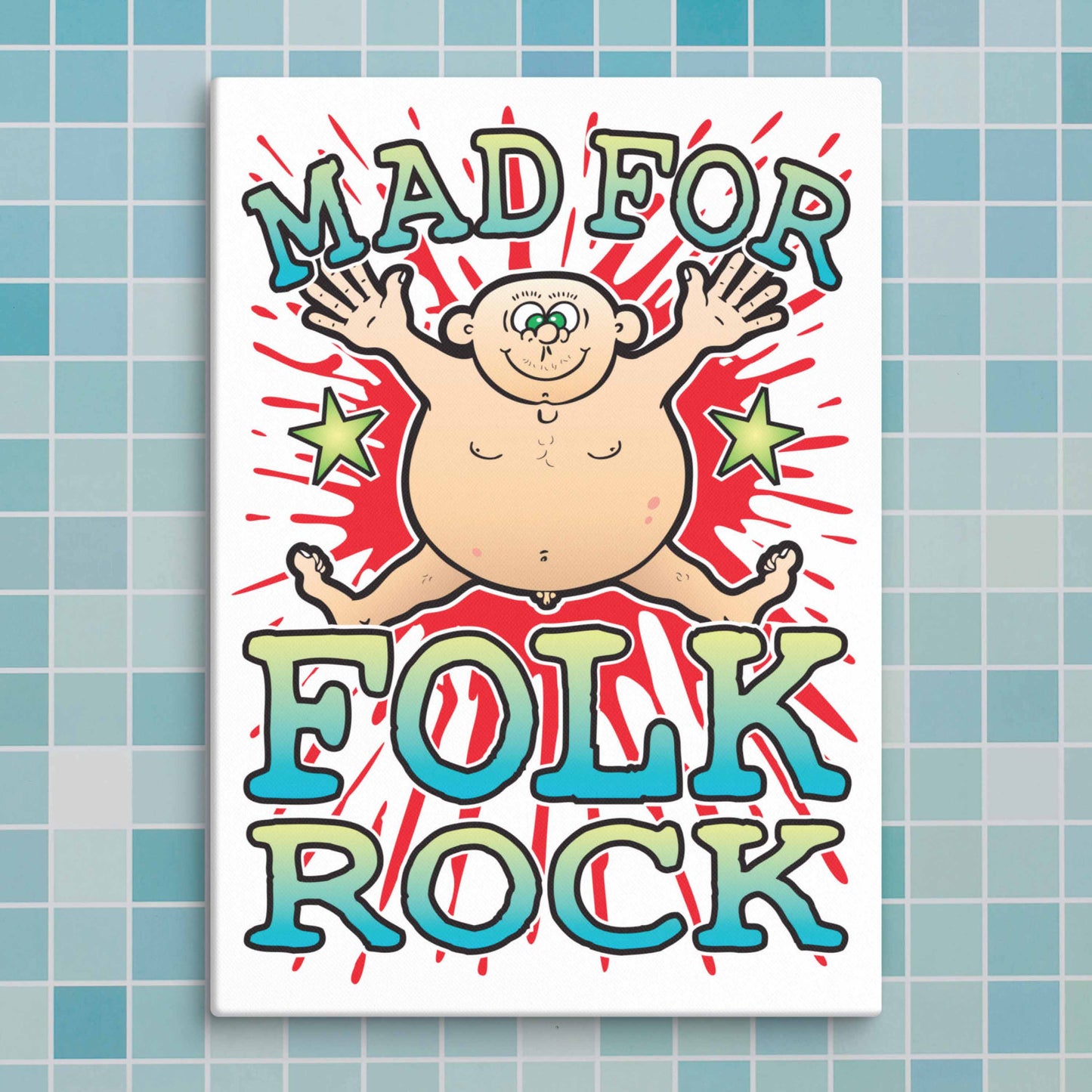 Folk Rock Canvas Print 30x40cm