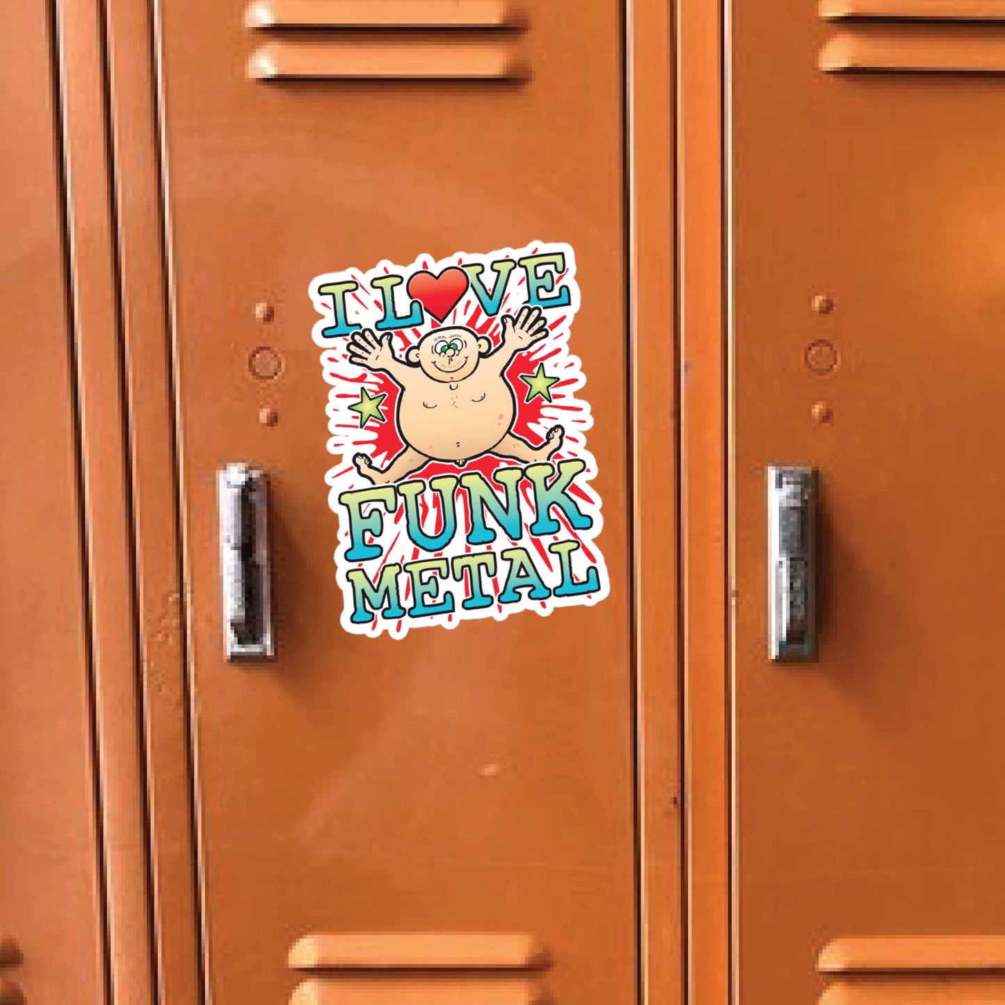 Funk Metal Vinyl Kiss-Cut Sticker / 14 x 10cm