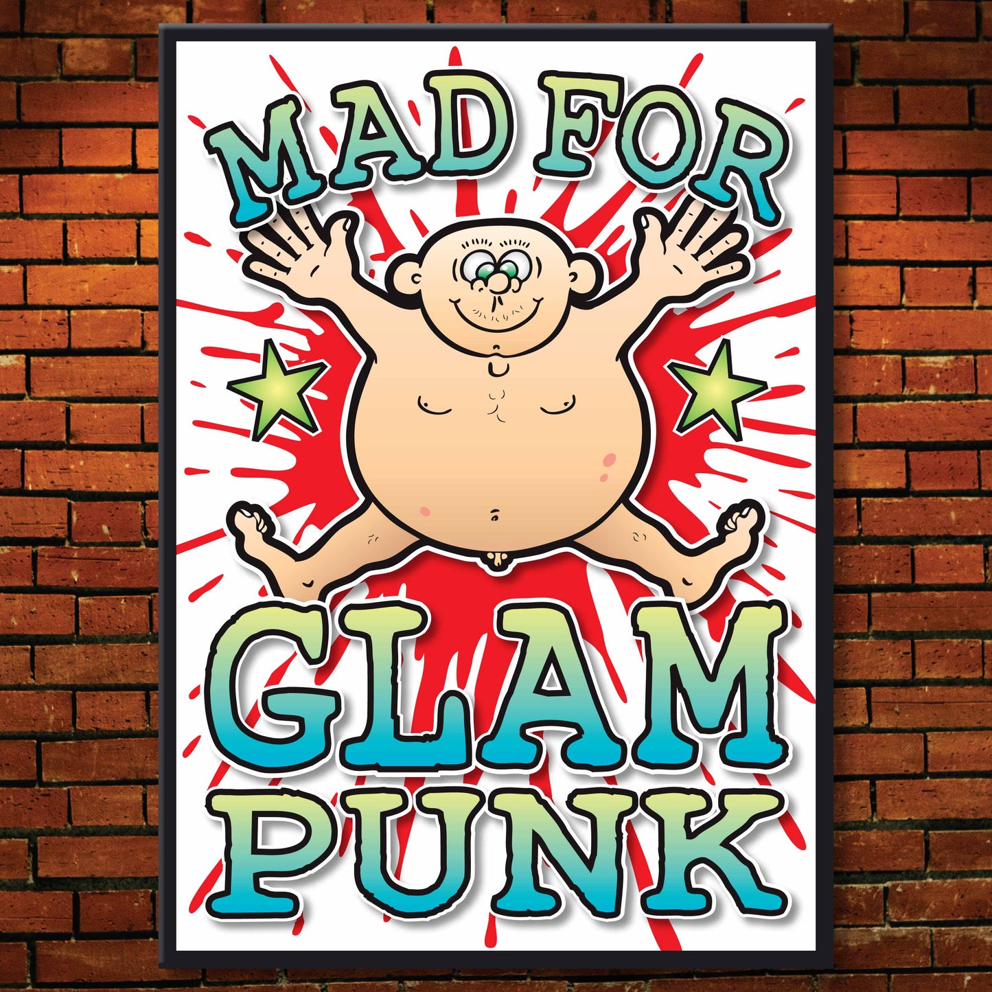 Glam Punk Art Print / Mad For Music Poster / Wall Décor