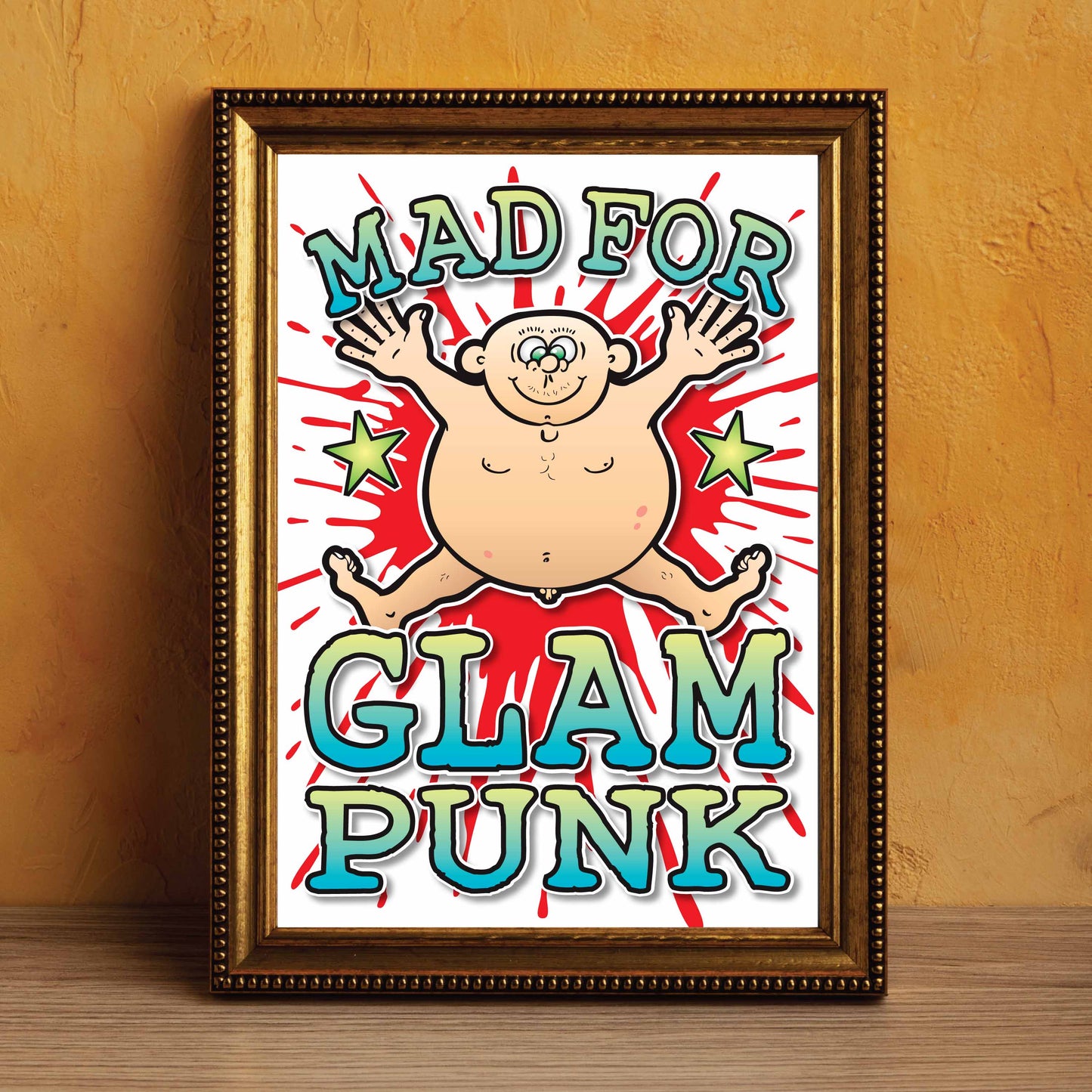 Glam Punk Art Print / Mad For Music Poster / Wall Décor