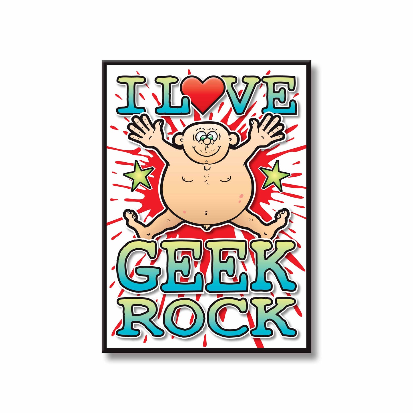Geek Rock Art Print / Love Music Poster / Wall Décor / Rock Guru