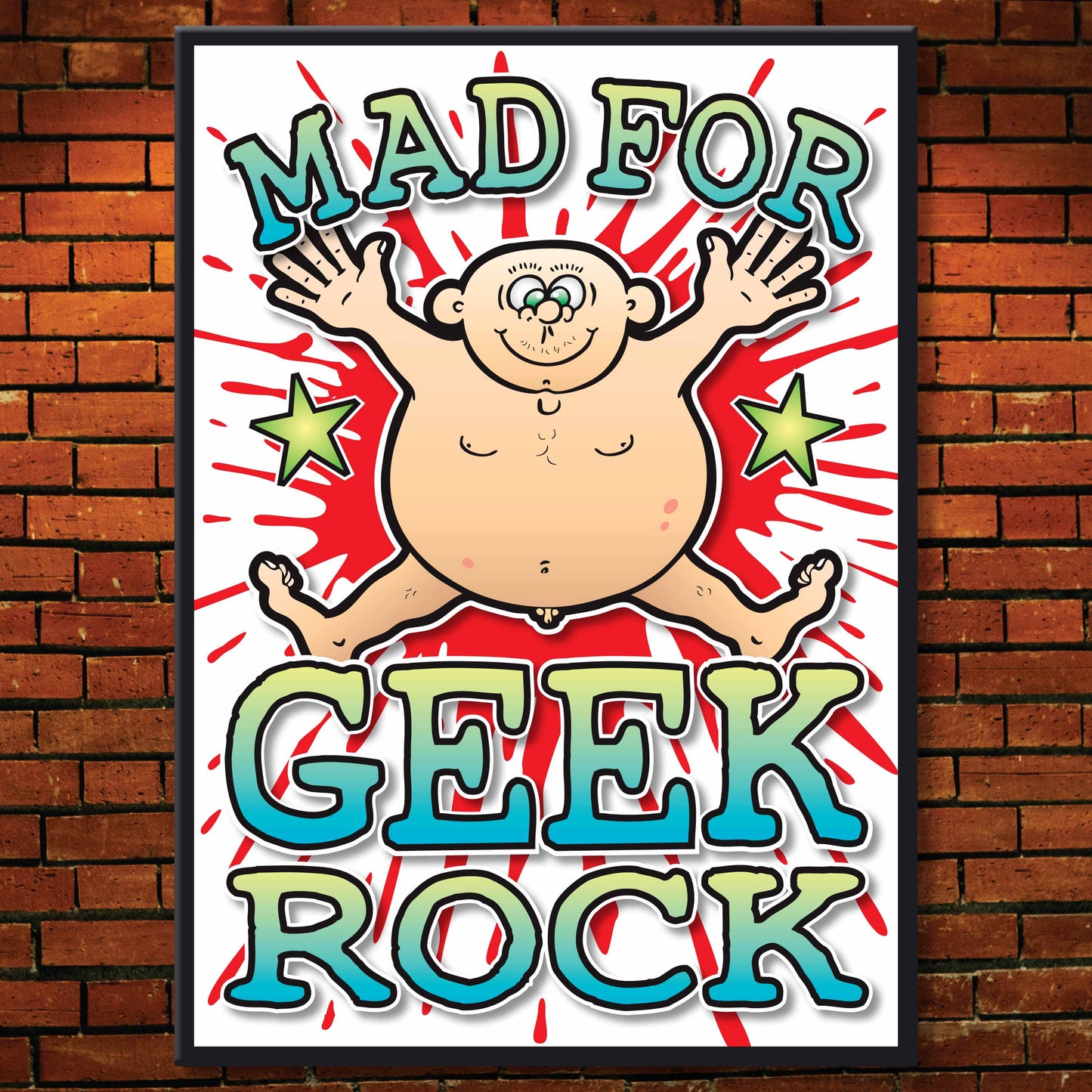Geek Rock Art Print / Mad For Music Poster / Wall Décor