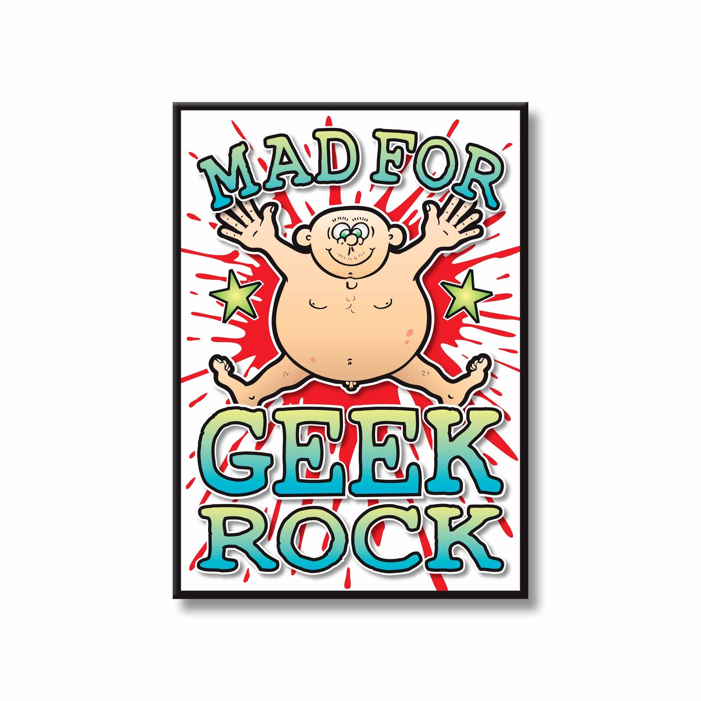 Geek Rock Art Print / Mad For Music Poster / Wall Décor