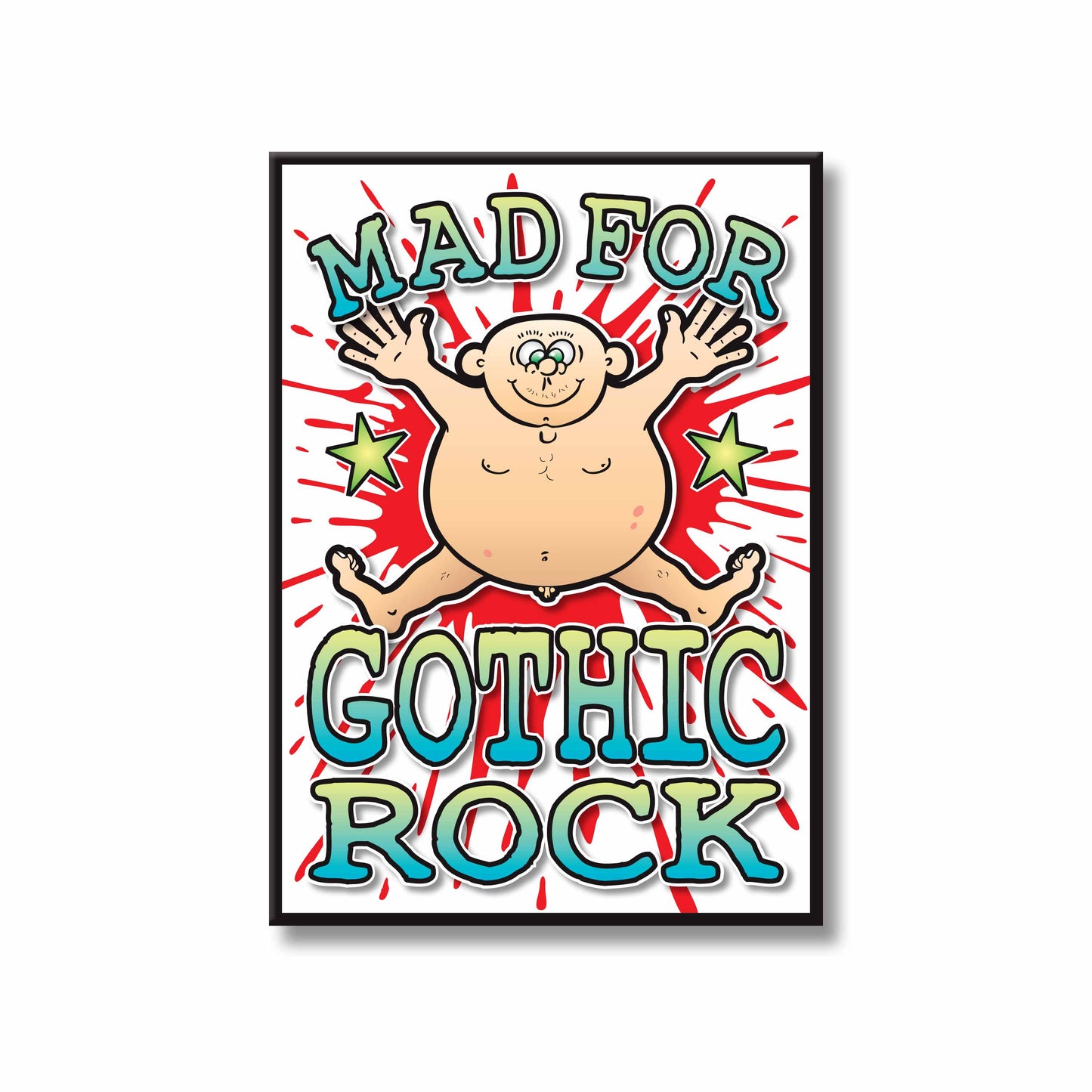 Gothic Rock Art Print / Mad For Music Poster / Wall Décor