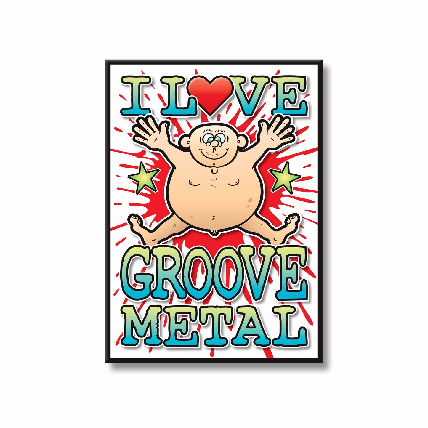 Groove Metal Art Print / Love Music Poster / Wall Décor / Rock Guru