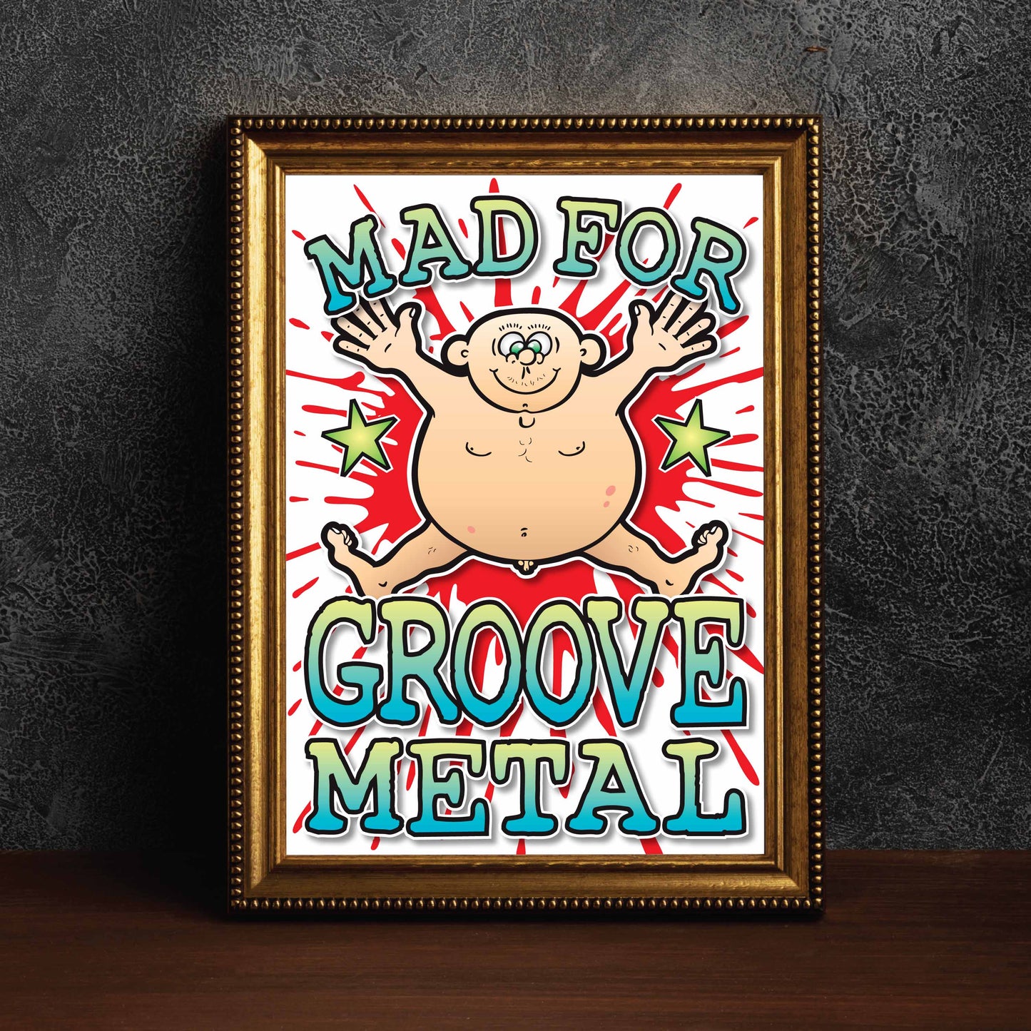 Groove Metal Art Print / Mad For Music Poster / Wall Décor