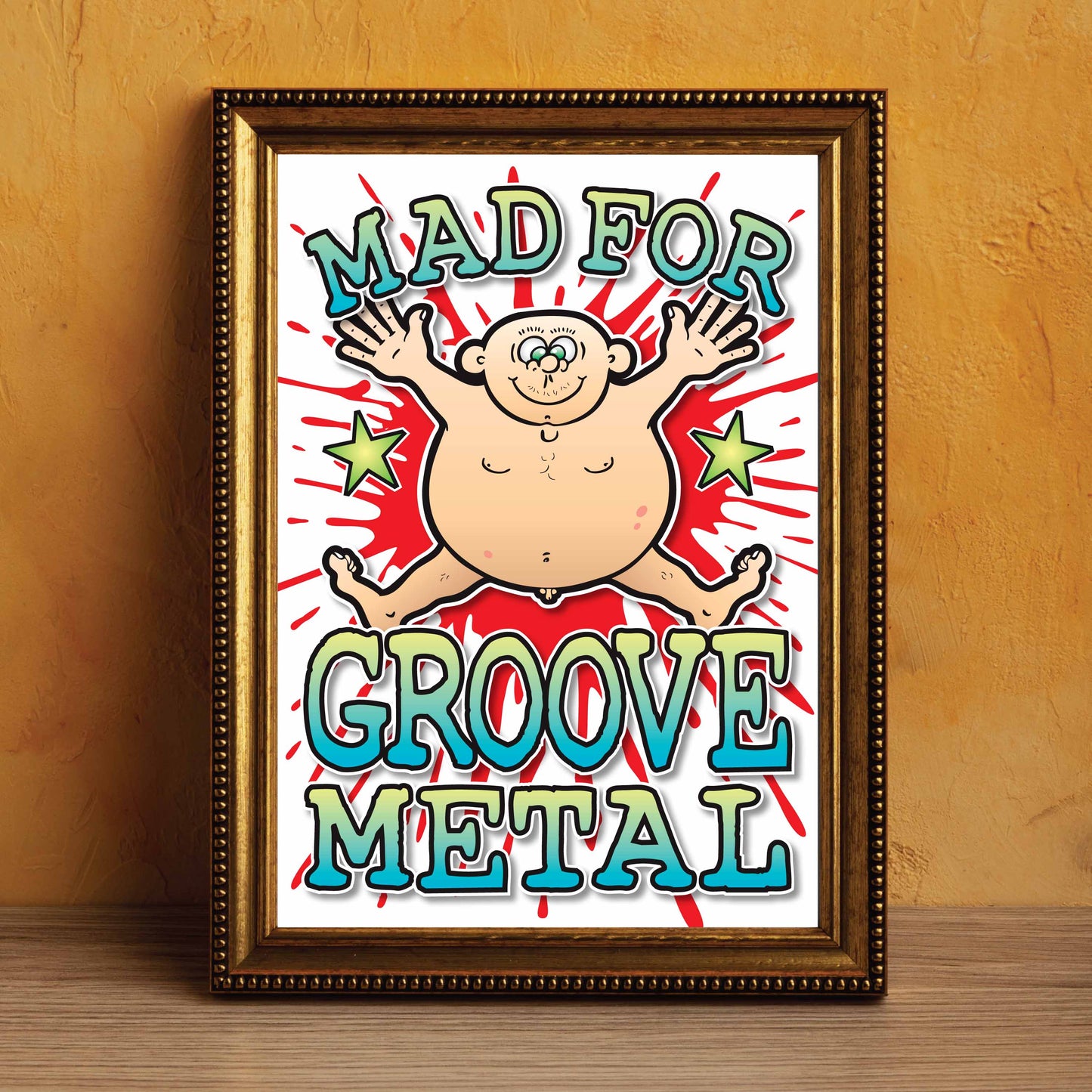 Groove Metal Art Print / Mad For Music Poster / Wall Décor