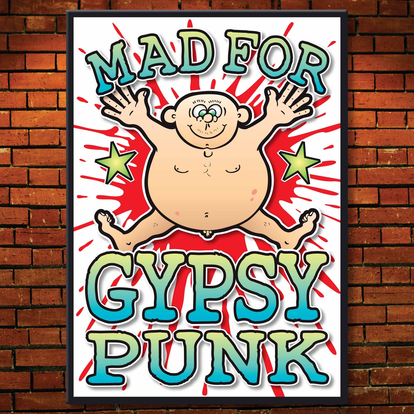Gypsy Punk Art Print / Mad For Music Poster / Wall Décor
