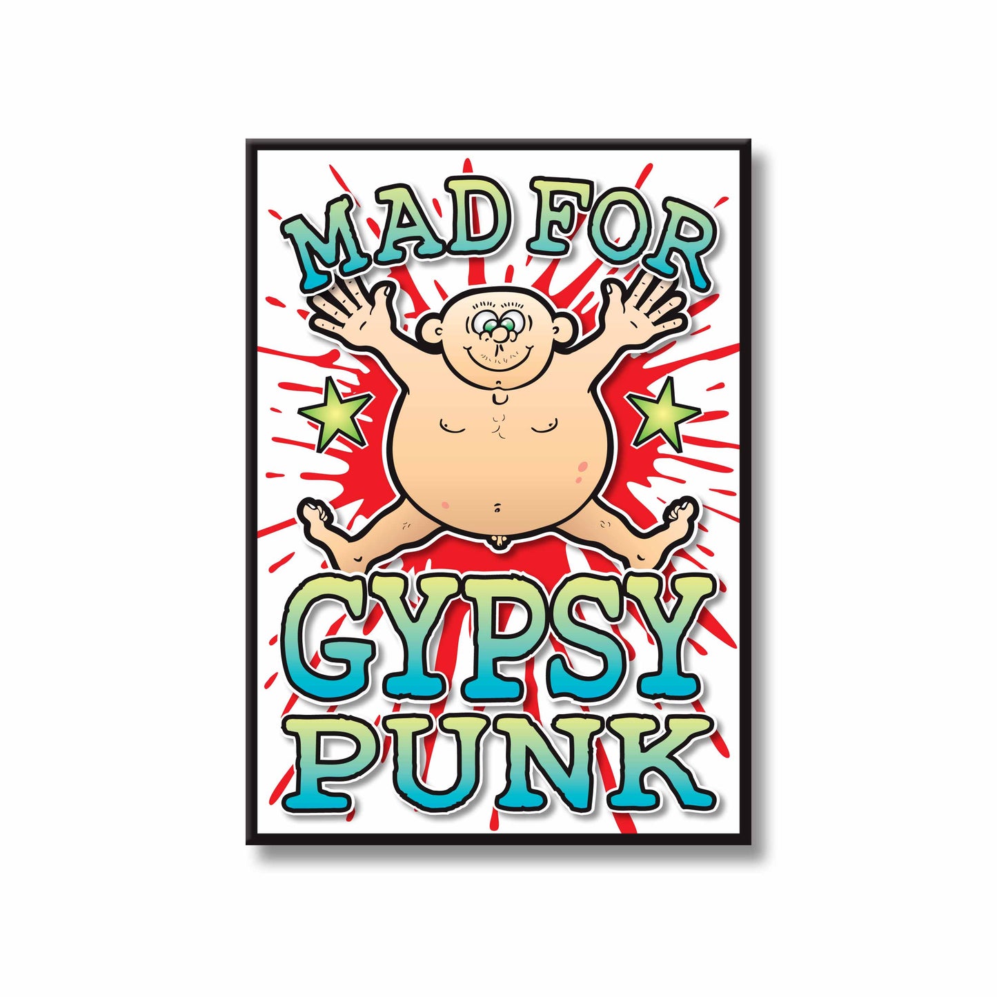 Gypsy Punk Art Print / Mad For Music Poster / Wall Décor
