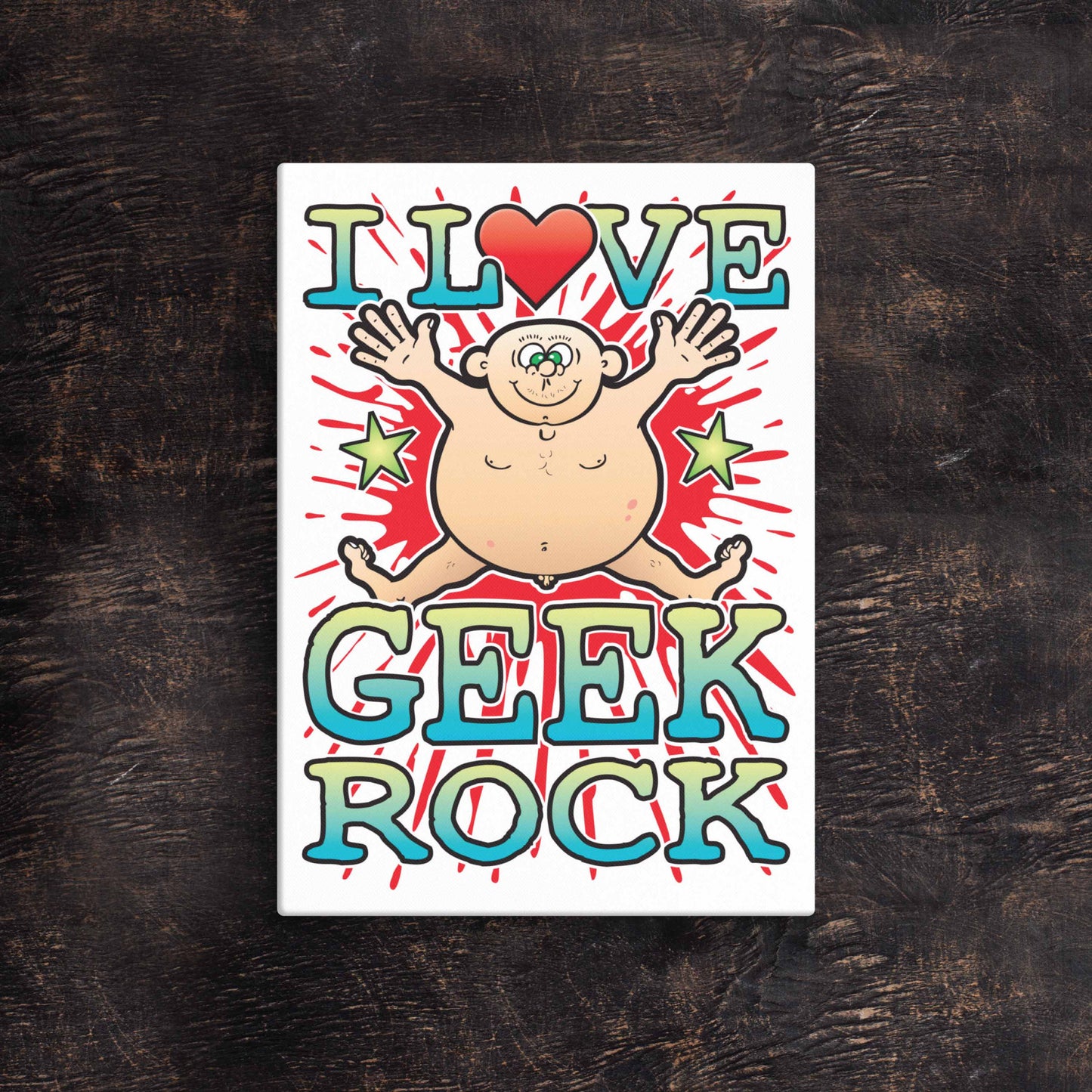 Geek Rock 51x71cm Canvas Print