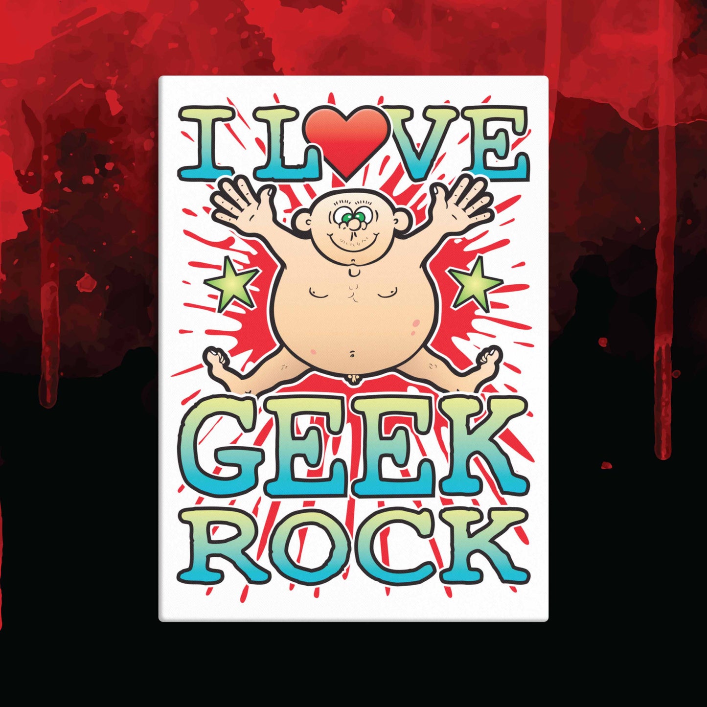 Geek Rock 51x71cm Canvas Print
