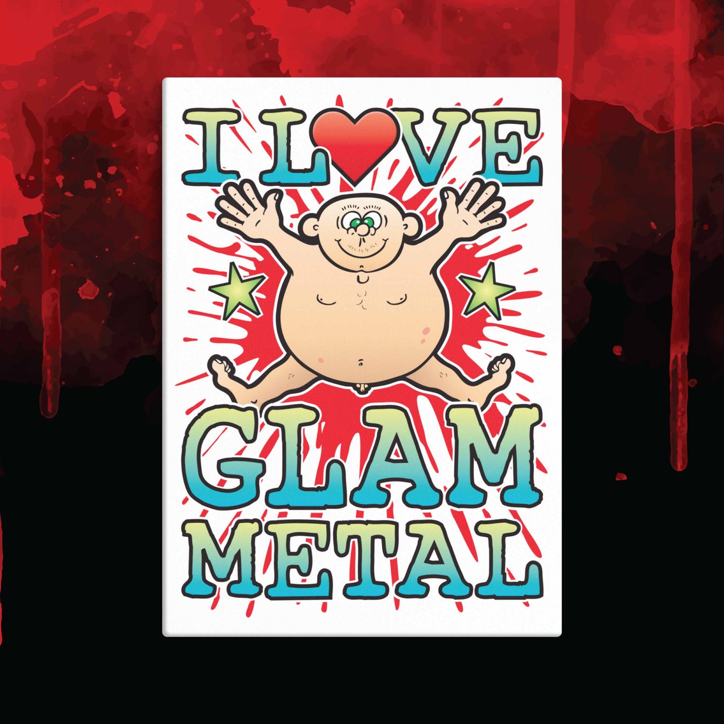 Glam Metal 51x71cm Canvas Print