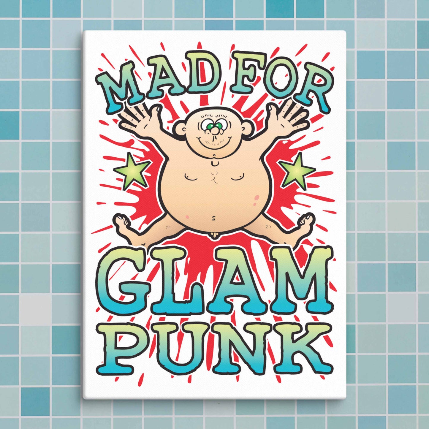 Glam Punk Canvas Print 30x40cm