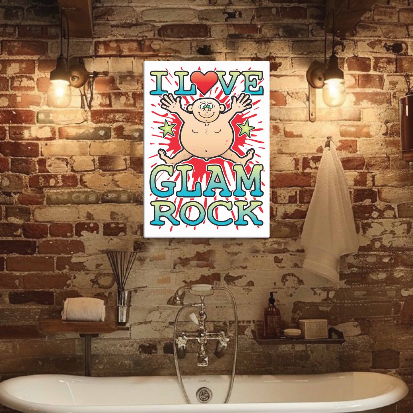 Glam Rock Canvas Print 30x40cm