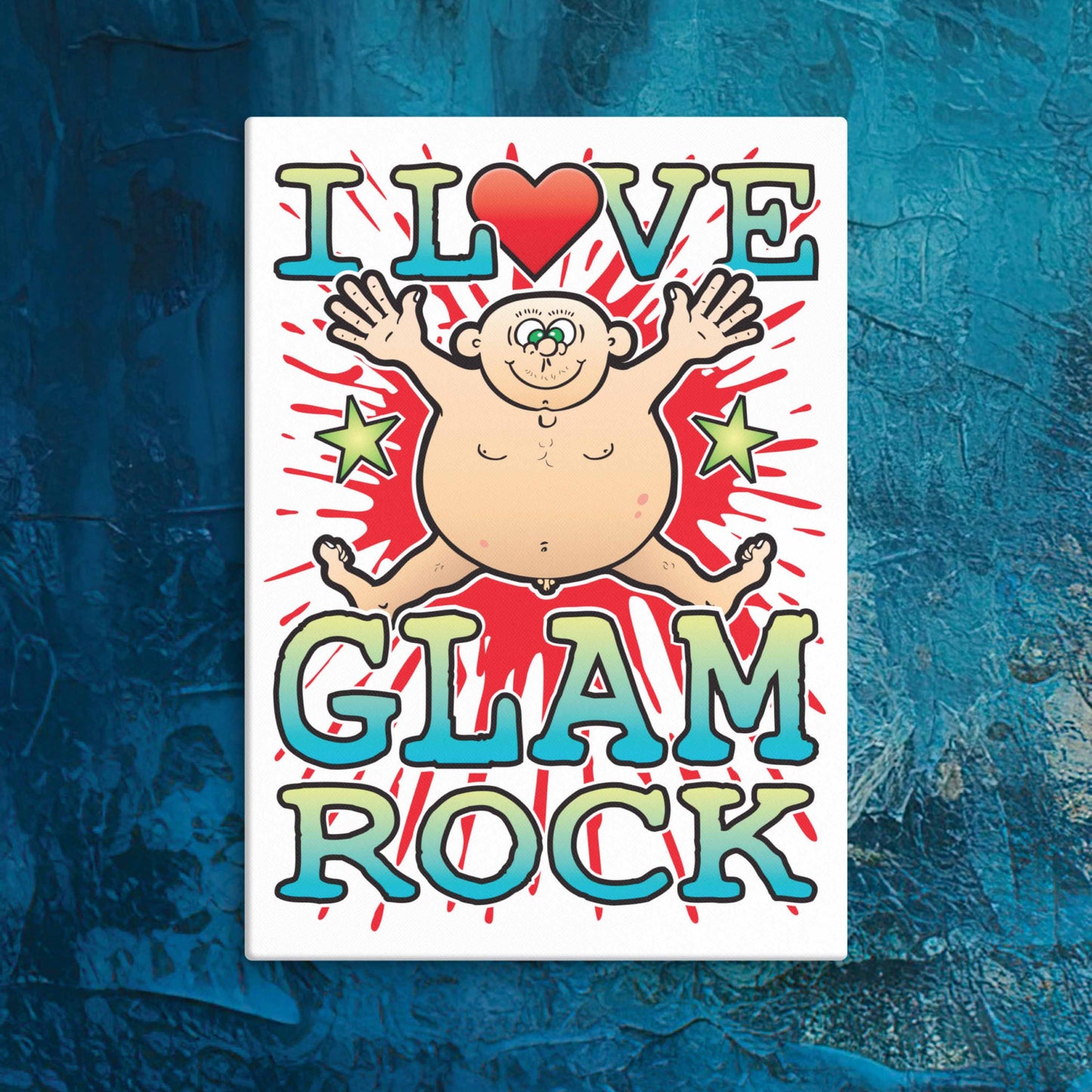 Glam Rock Canvas Print 30x40cm